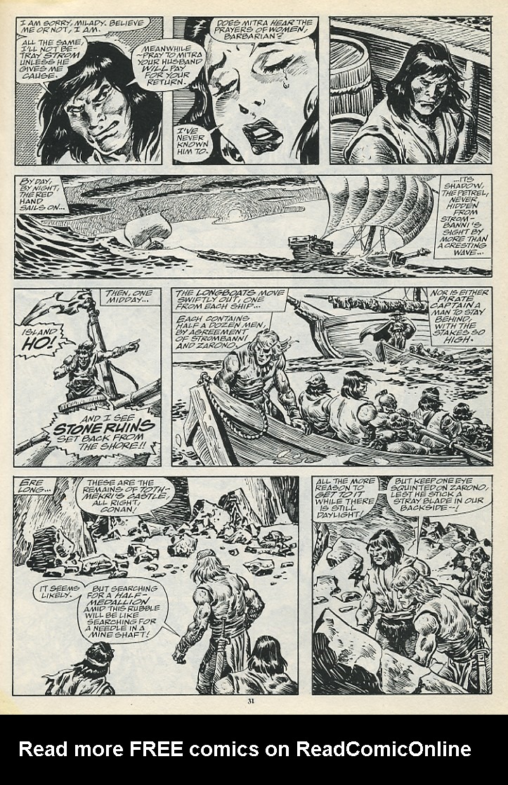 Read online The Savage Sword Of Conan comic -  Issue #196 - 33