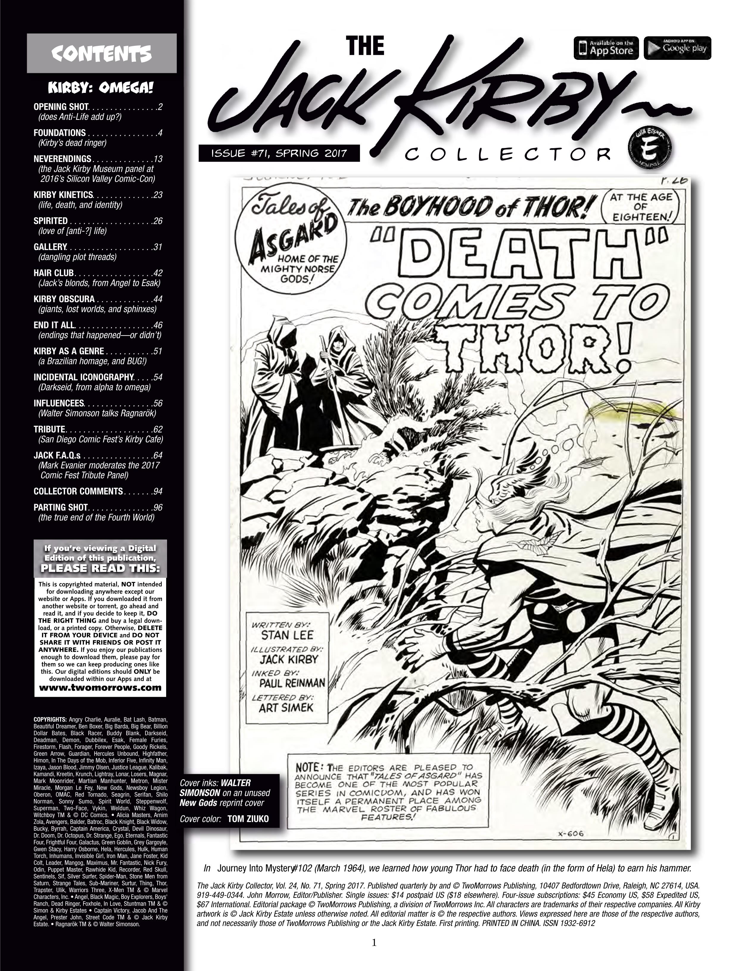 Read online The Jack Kirby Collector comic -  Issue #71 - 3