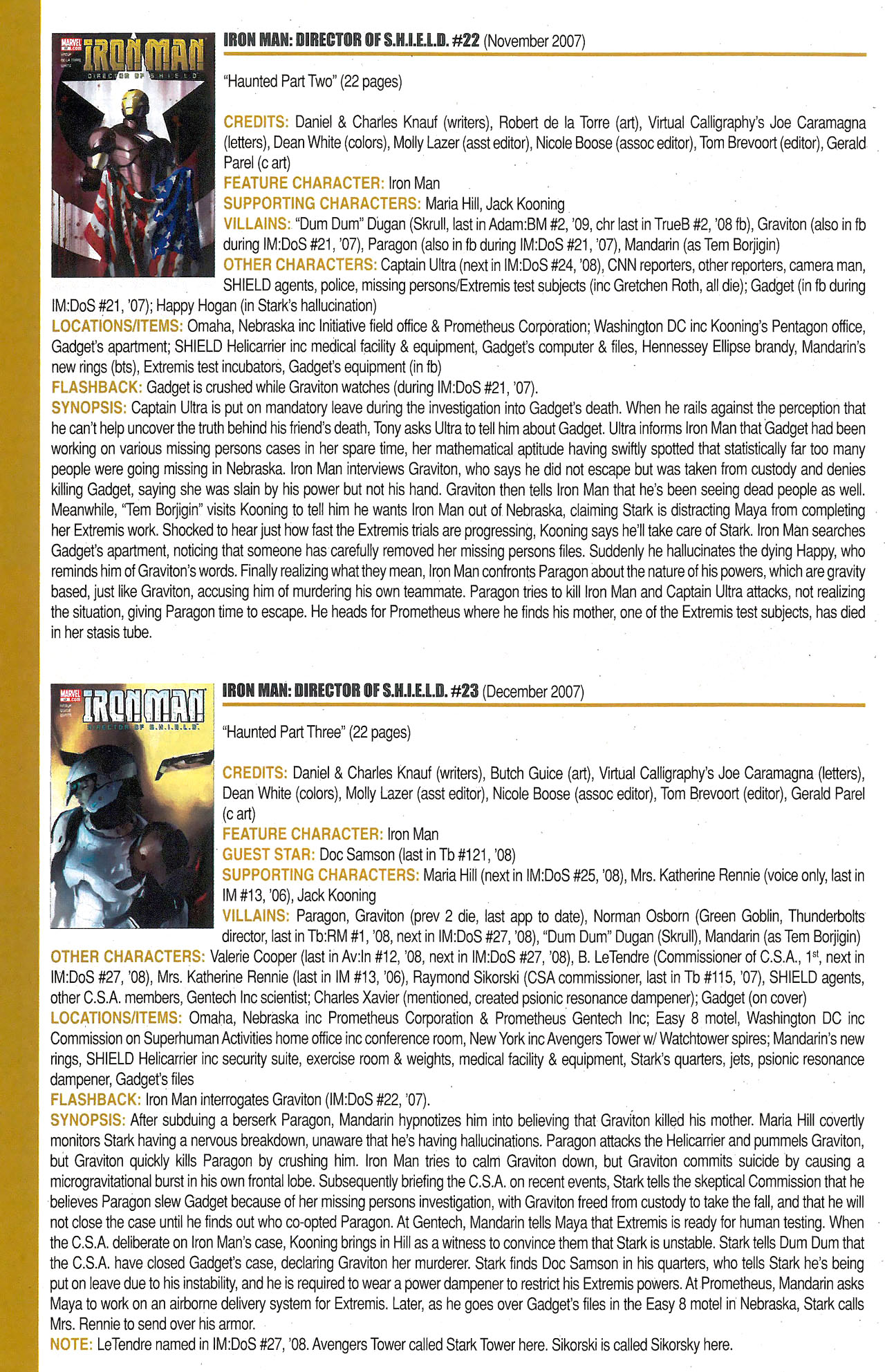 Read online Official Index to the Marvel Universe comic -  Issue #12 - 44