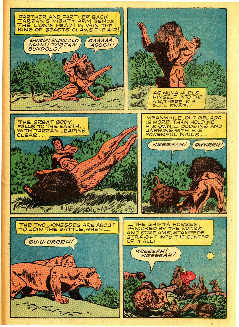 Read online Tarzan (1948) comic -  Issue #37 - 39