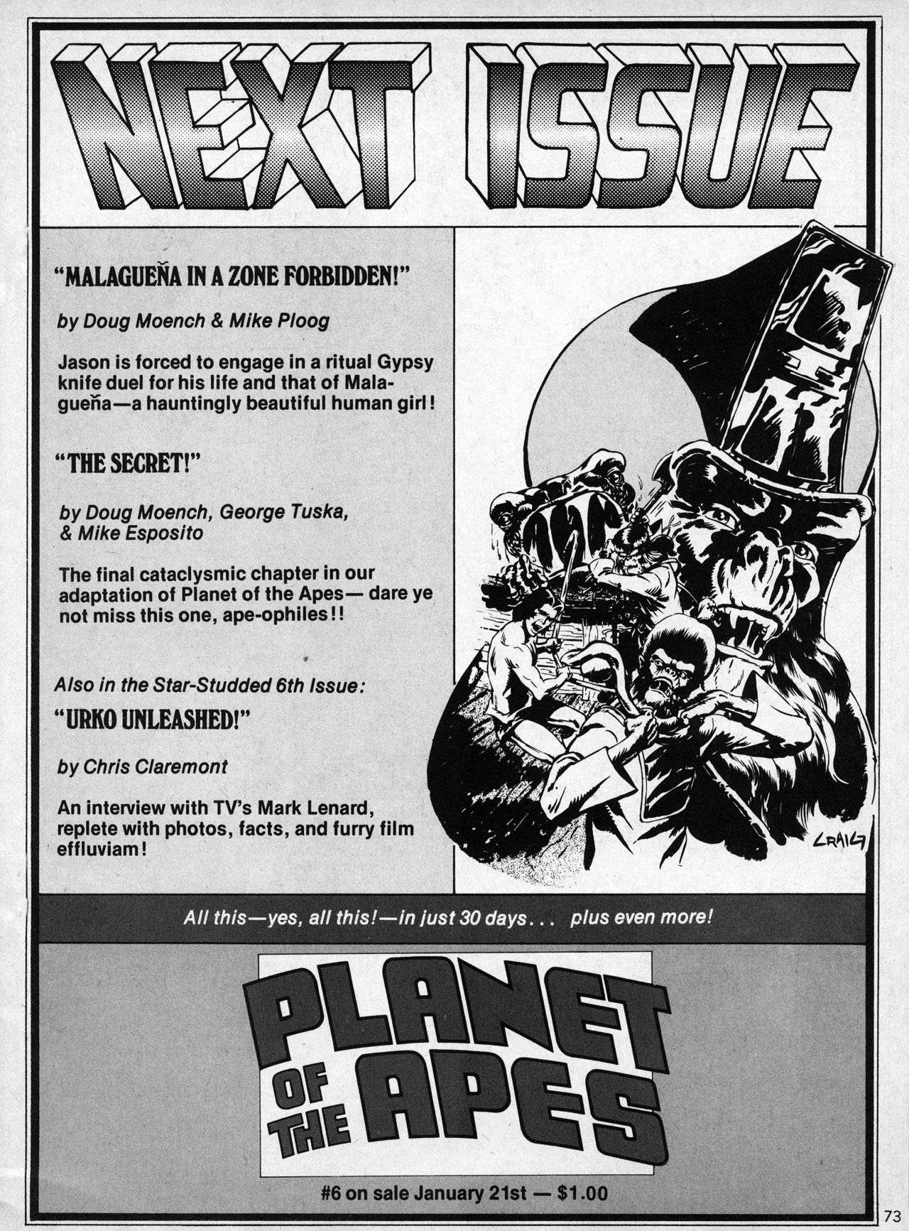 Read online Planet of the Apes comic -  Issue #5 - 69