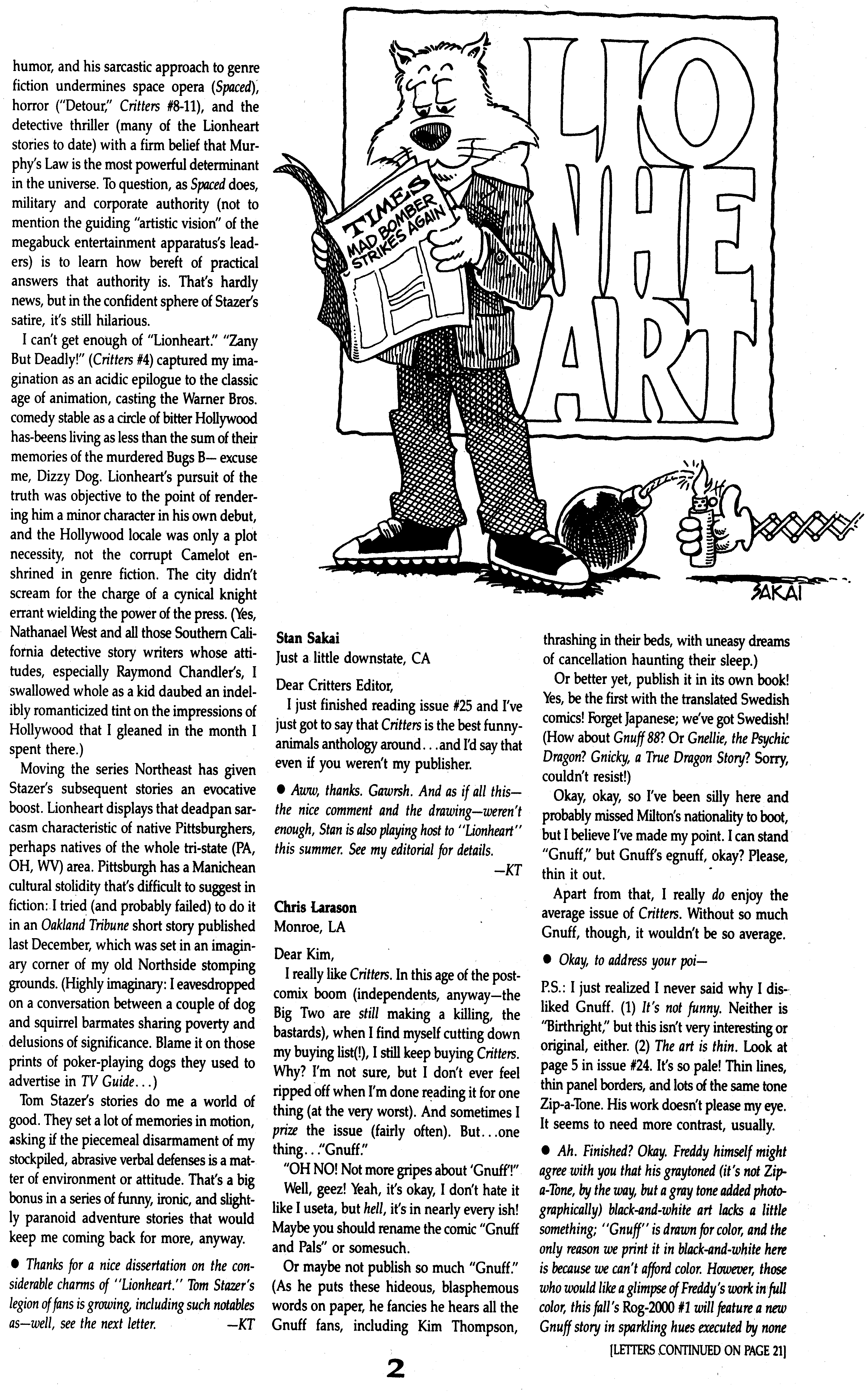 Read online Critters comic -  Issue #29 - 4