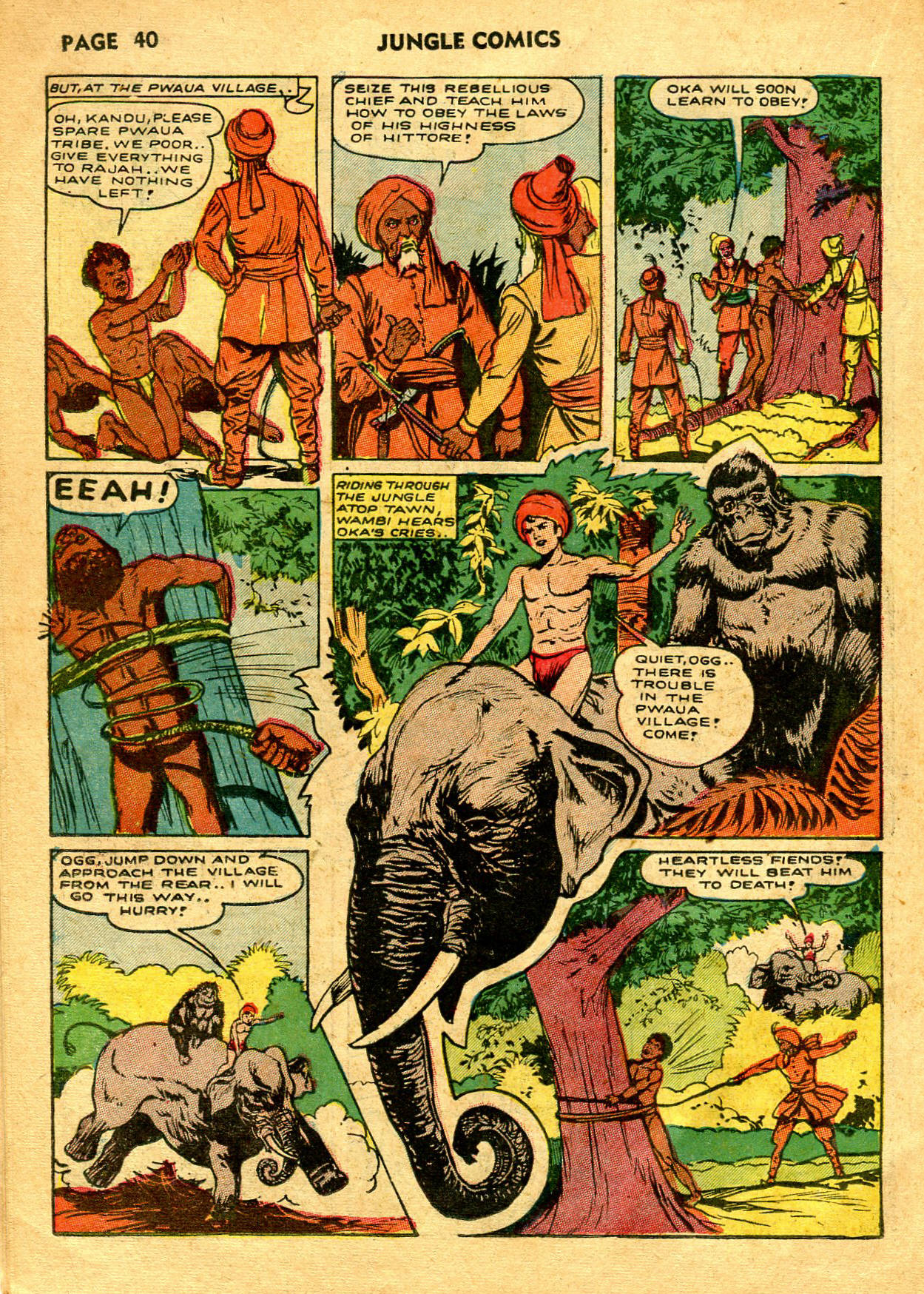 Read online Jungle Comics comic -  Issue #33 - 42