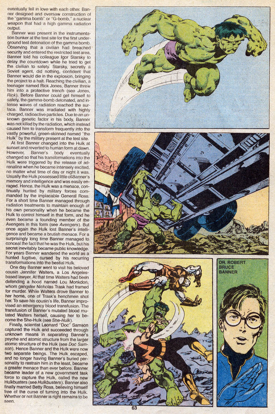 Read online The Official Handbook of the Marvel Universe Deluxe Edition comic -  Issue #5 - 65