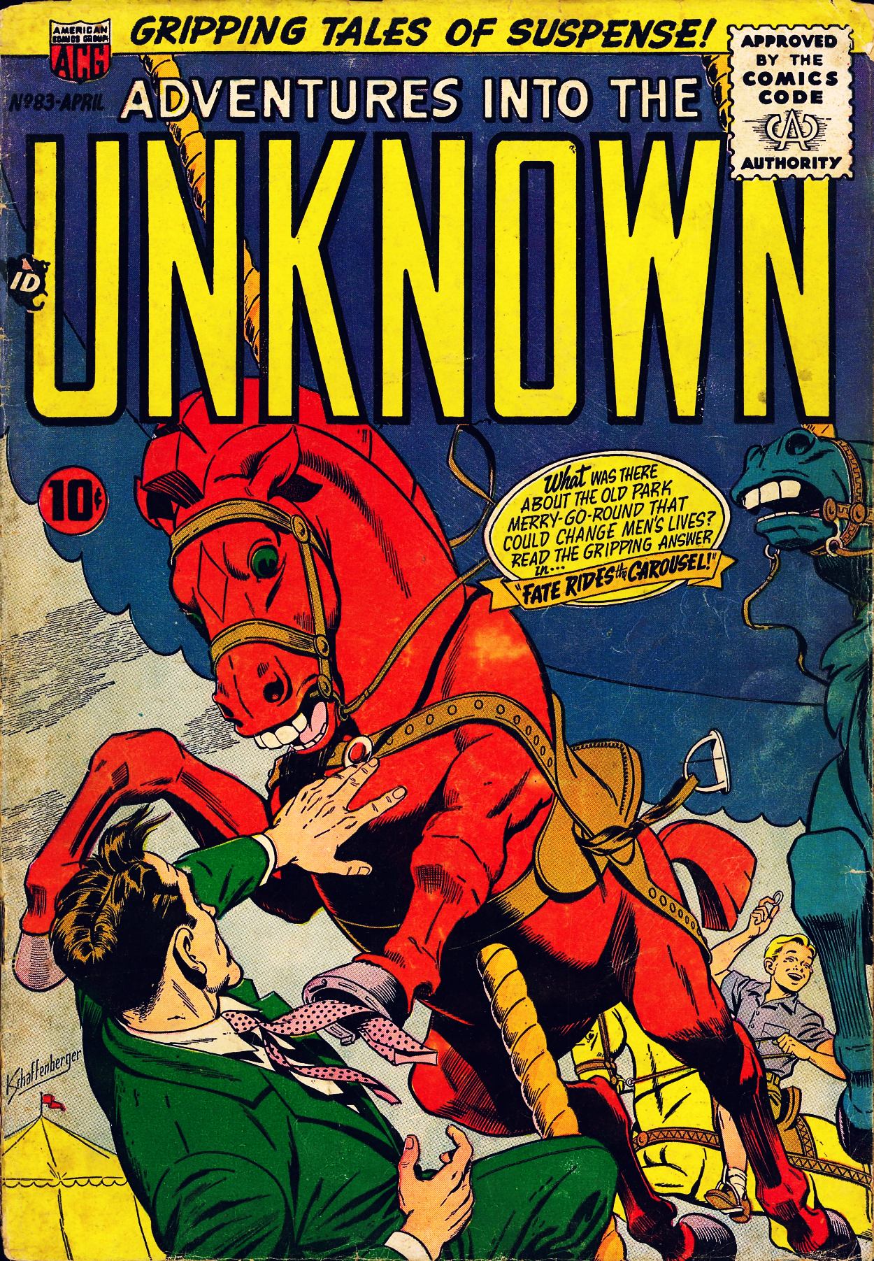 Read online Adventures Into The Unknown comic -  Issue #83 - 1