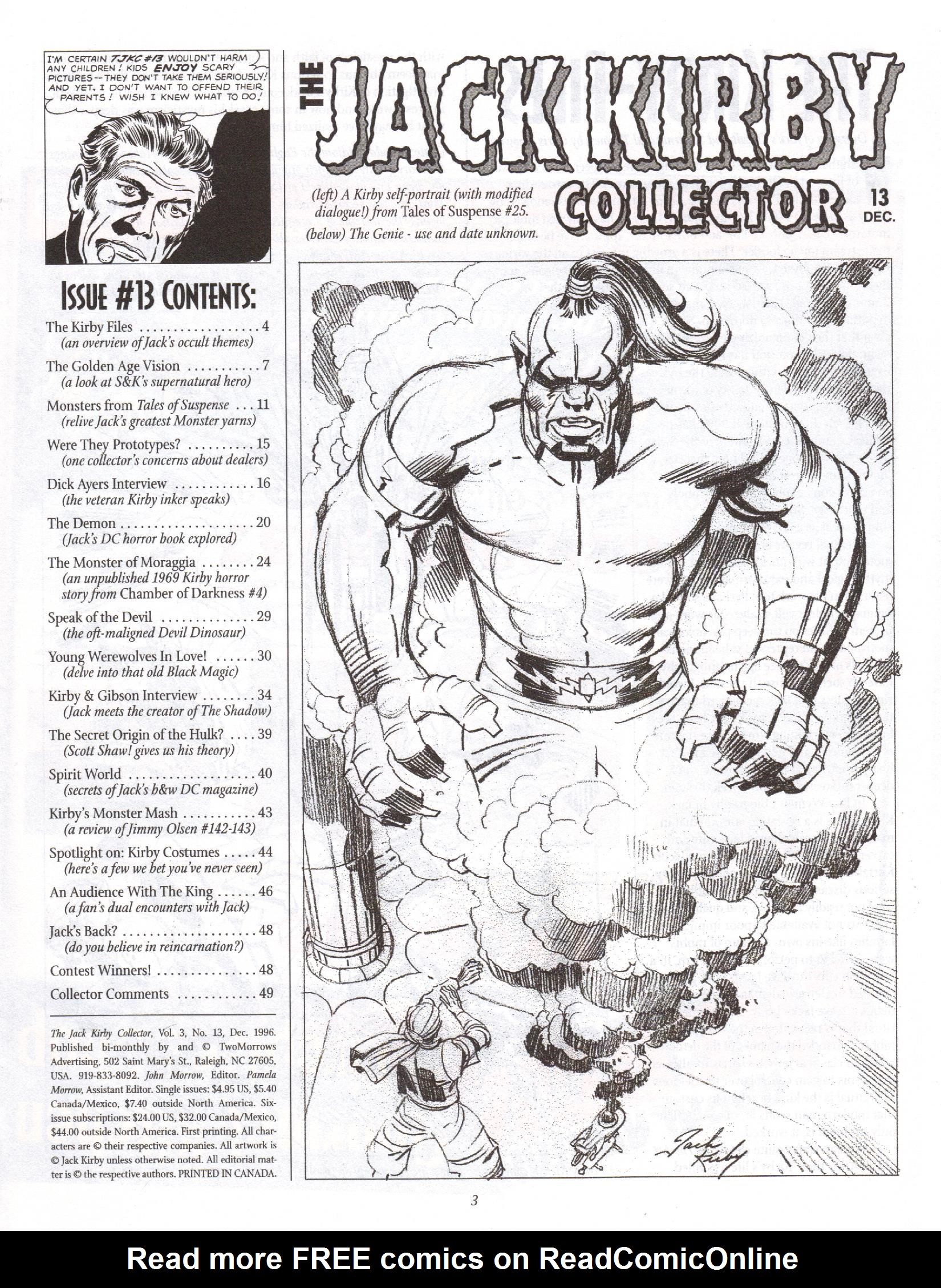 Read online The Jack Kirby Collector comic -  Issue #13 - 3