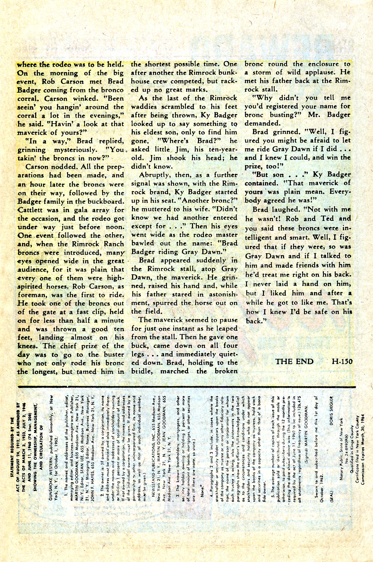 Read online Gunsmoke Western comic -  Issue #75 - 26