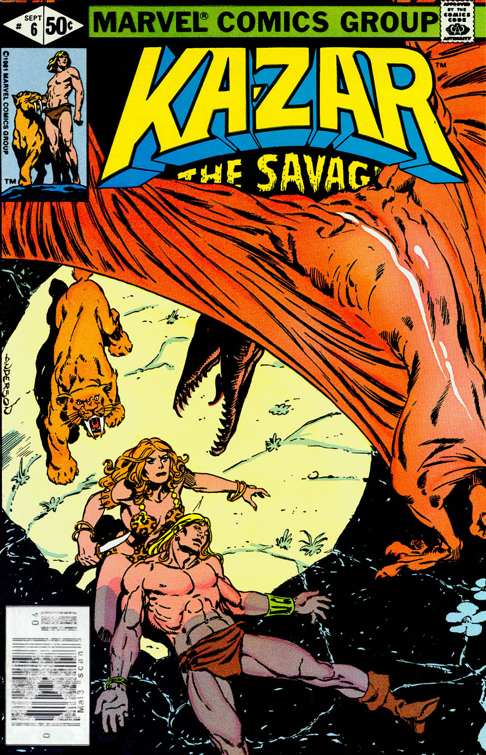 Read online Ka-Zar the Savage comic -  Issue #6 - 1