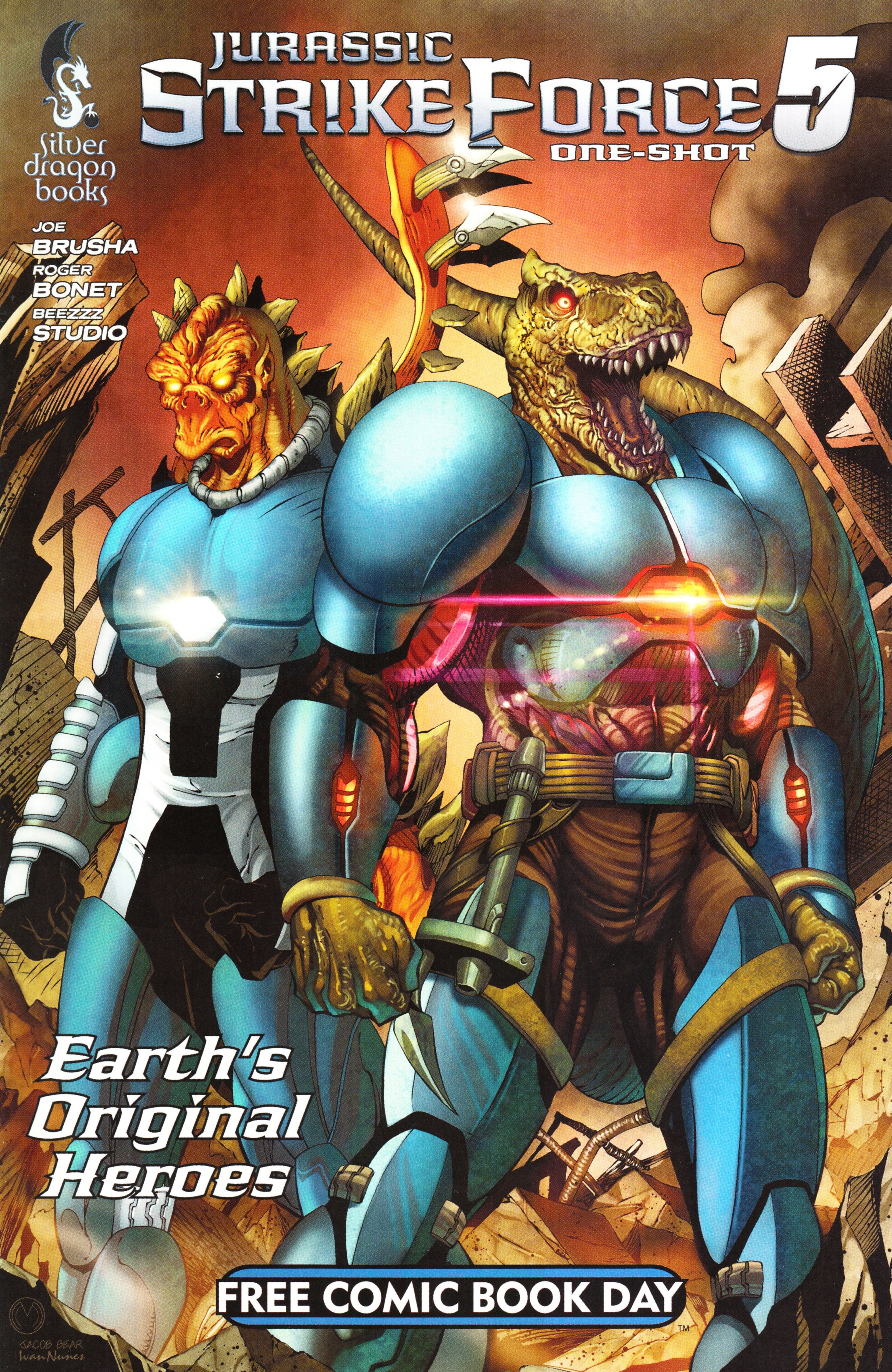 Read online Free Comic Book Day 2015 comic -  Issue # Jurassic Strike Force 5 - 1