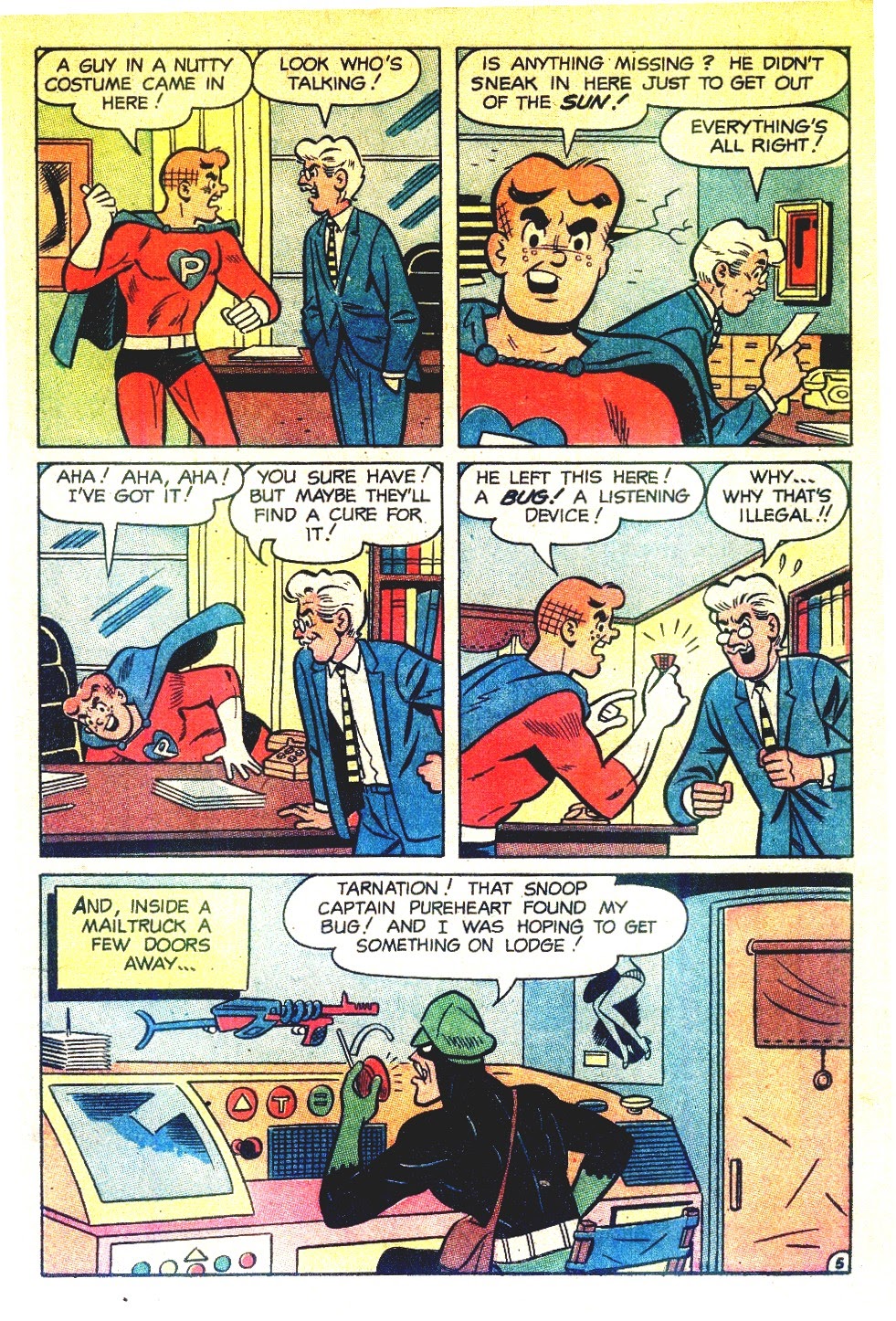 Read online Archie as Captain Pureheart comic -  Issue #6 - 7