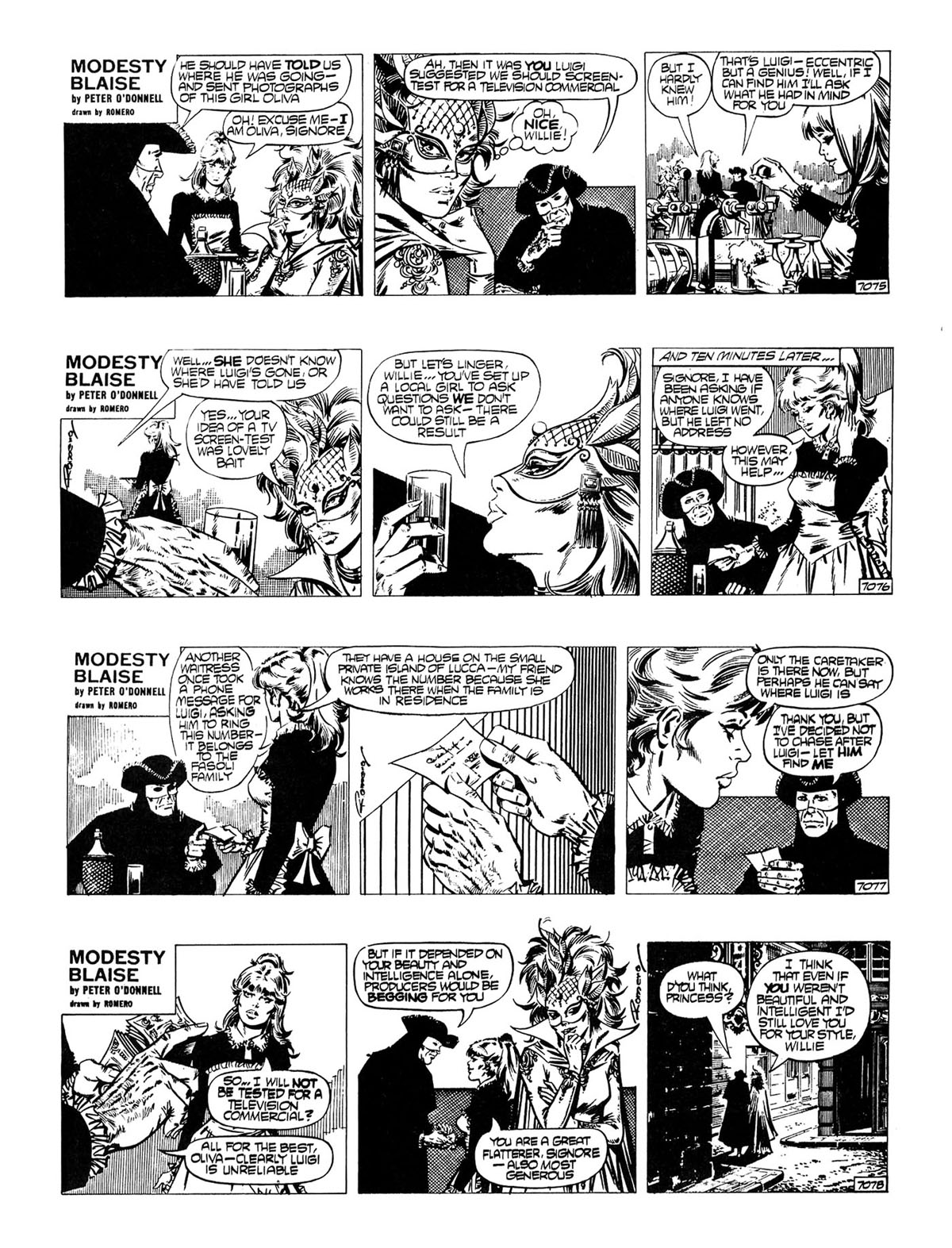 Read online Modesty Blaise Live bait comic -  Issue # TPB - 14