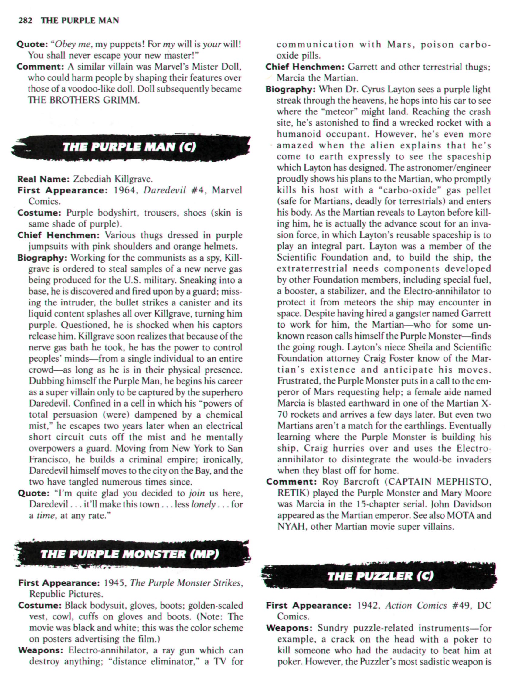 Read online The Encyclopedia of Super Villains comic -  Issue # TPB (Part 2) - 65