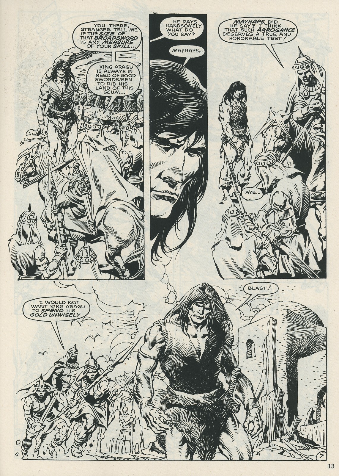 Read online The Savage Sword Of Conan comic -  Issue #121 - 13