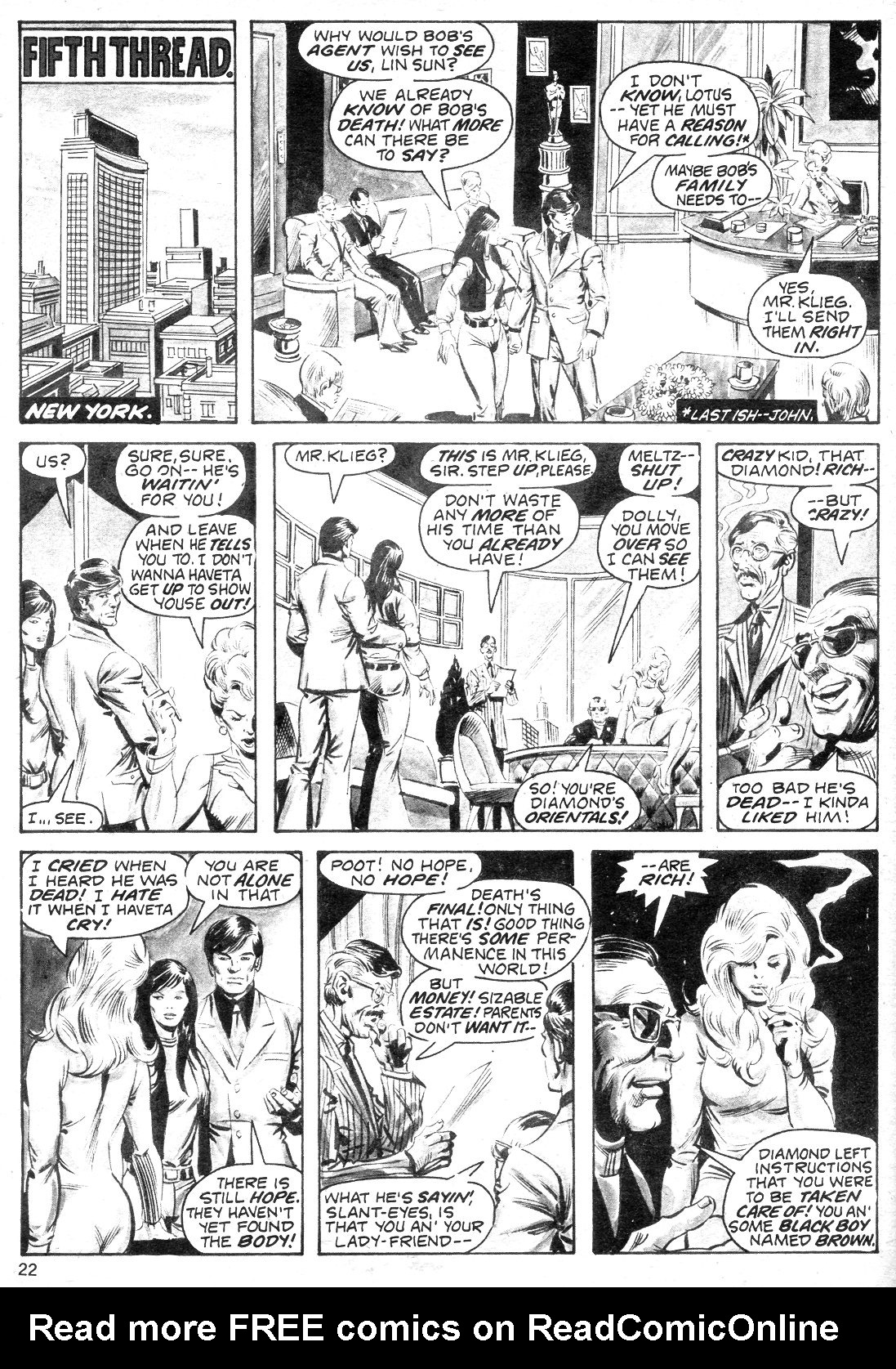 Read online The Deadly Hands of Kung Fu comic -  Issue #30 - 22