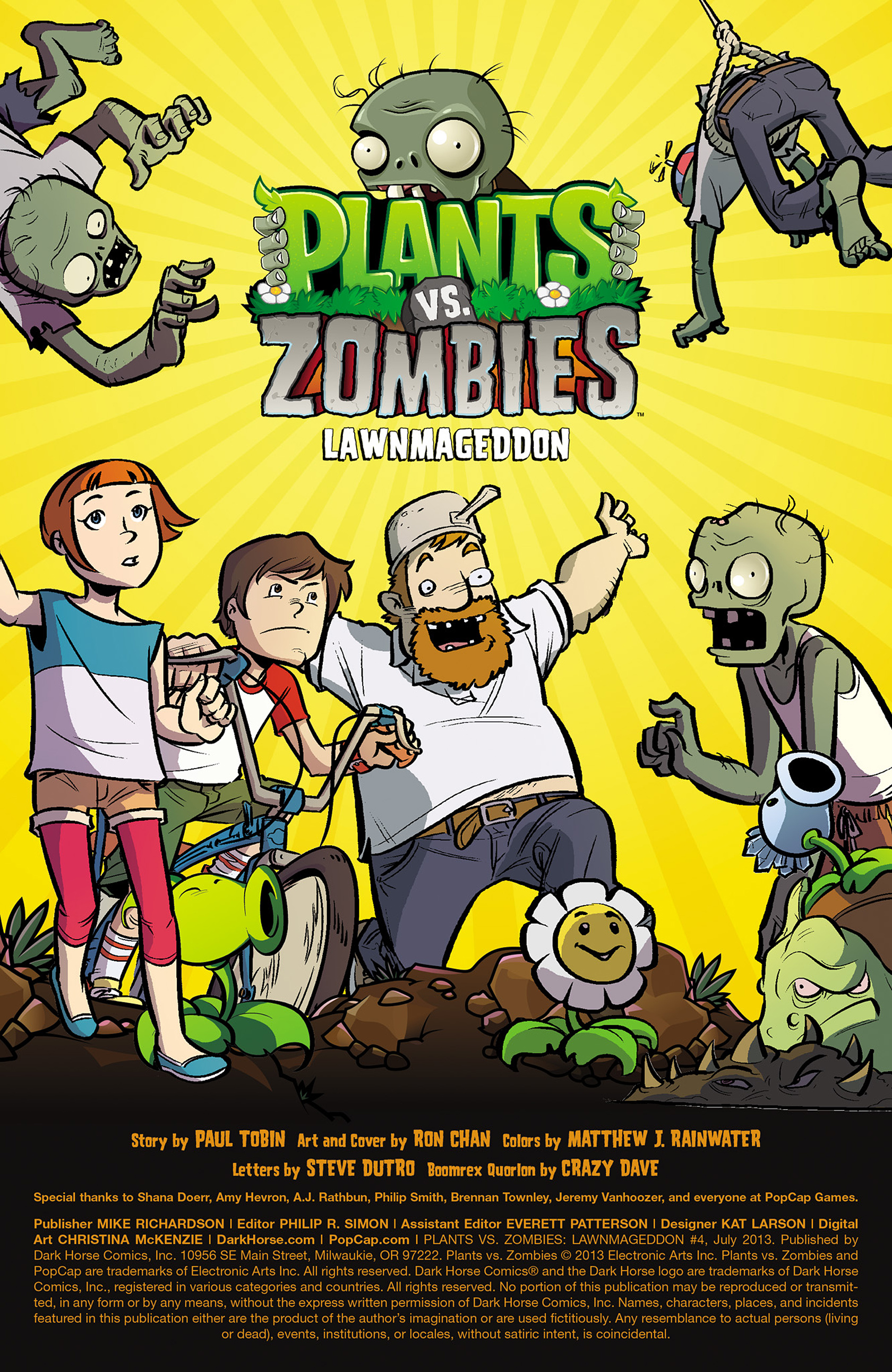 Read online Plants vs. Zombies: Lawnmageddon comic -  Issue #4 - 2