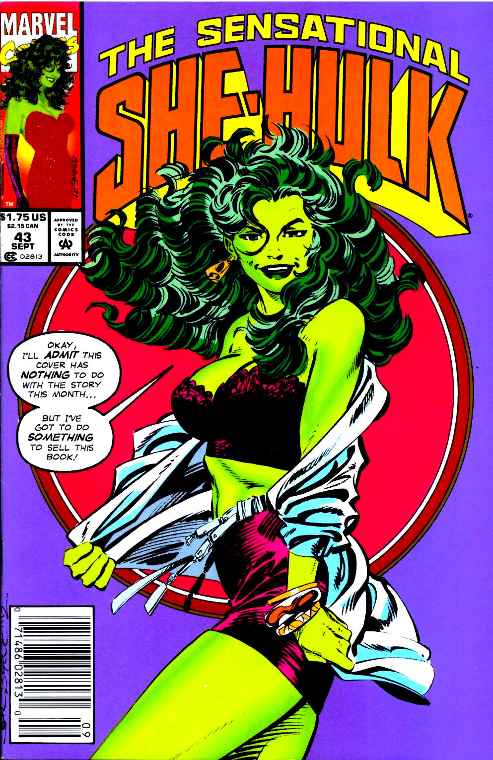 Read online The Sensational She-Hulk comic -  Issue #43 - 1