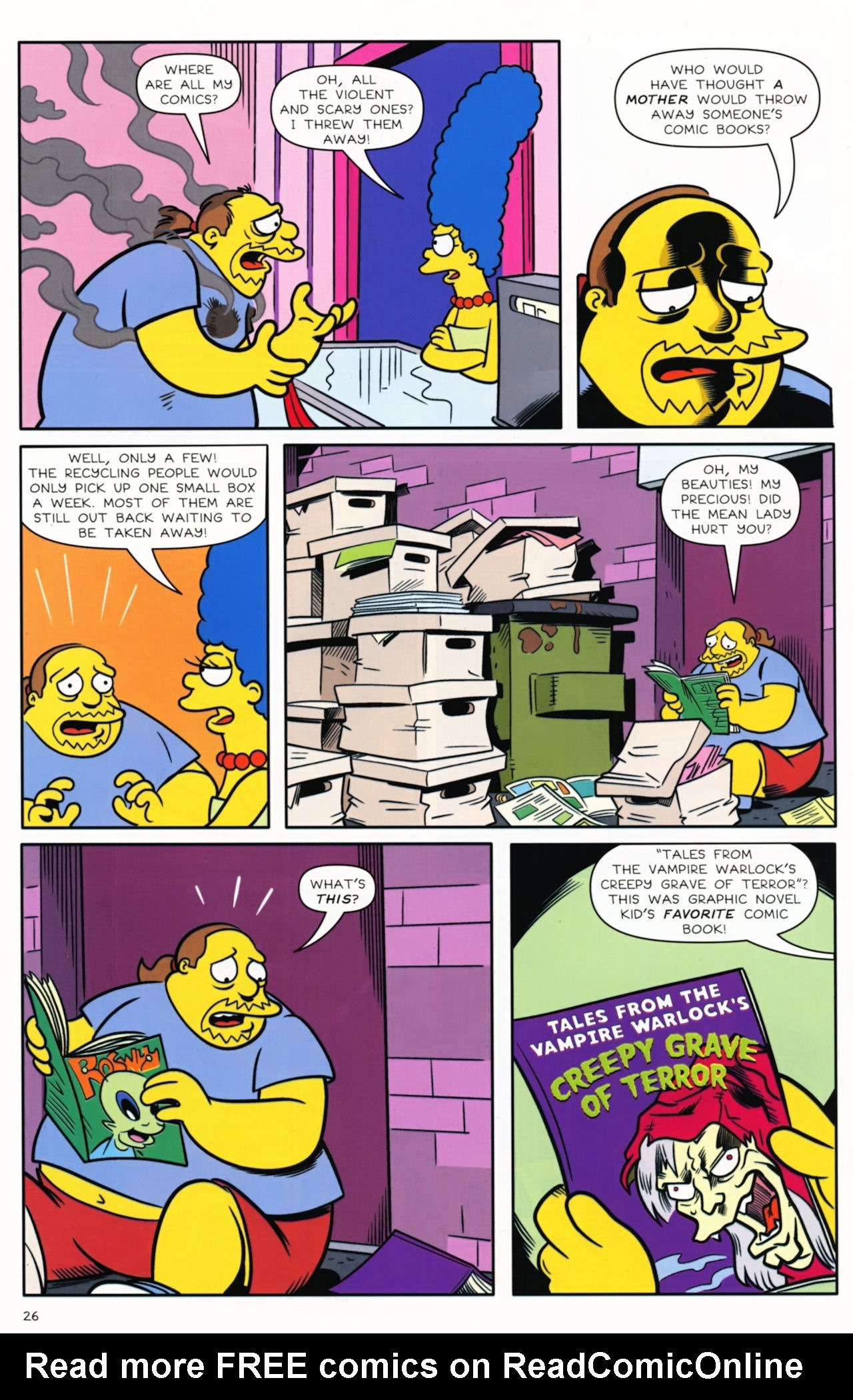 Read online Bongo Comics presents Comic Book Guy: The Comic Book comic -  Issue #5 - 28