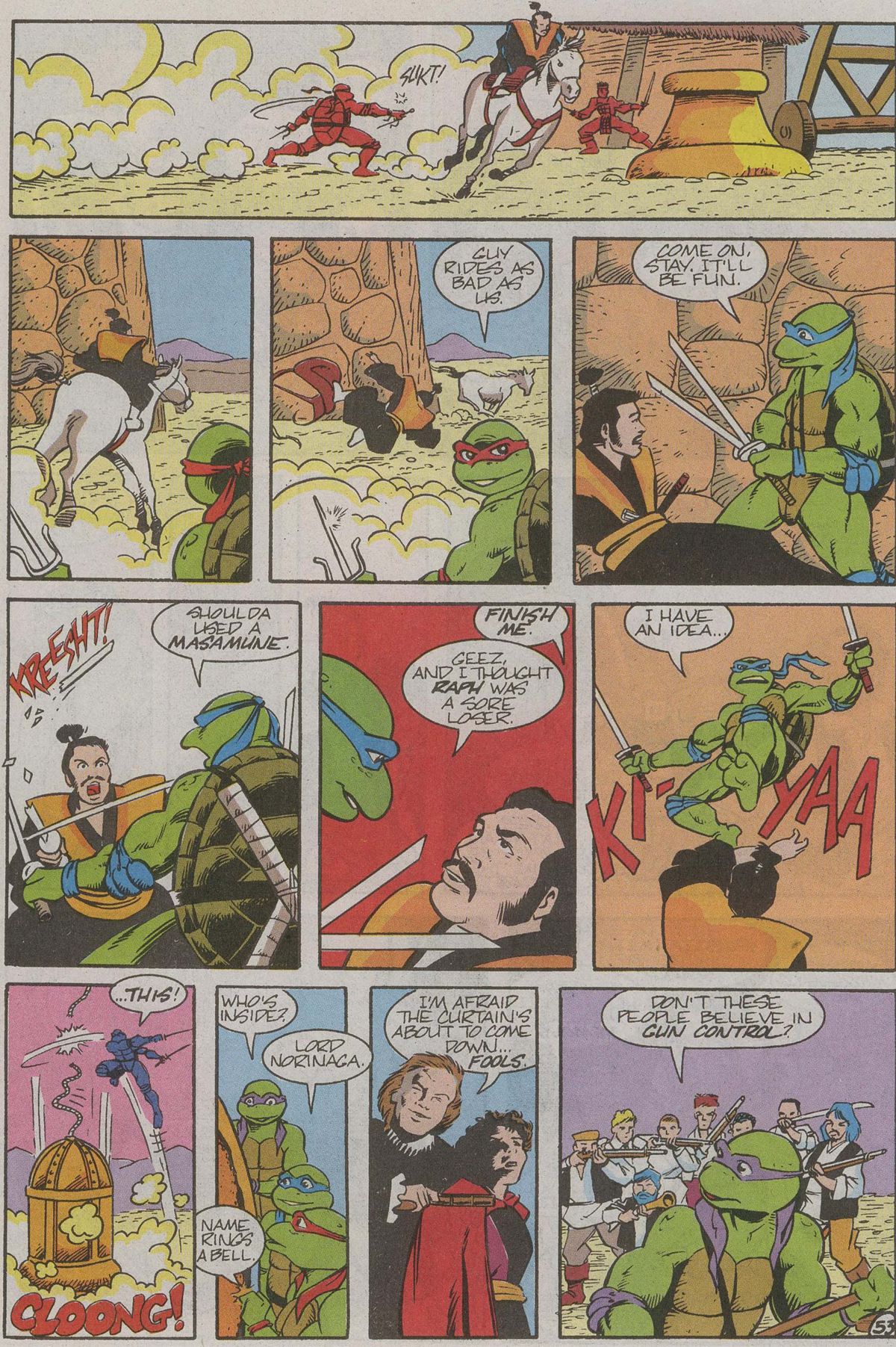 Read online Teenage Mutant Ninja Turtles III The Movie: The Turtles Are Back...In Time! comic -  Issue # Full - 54