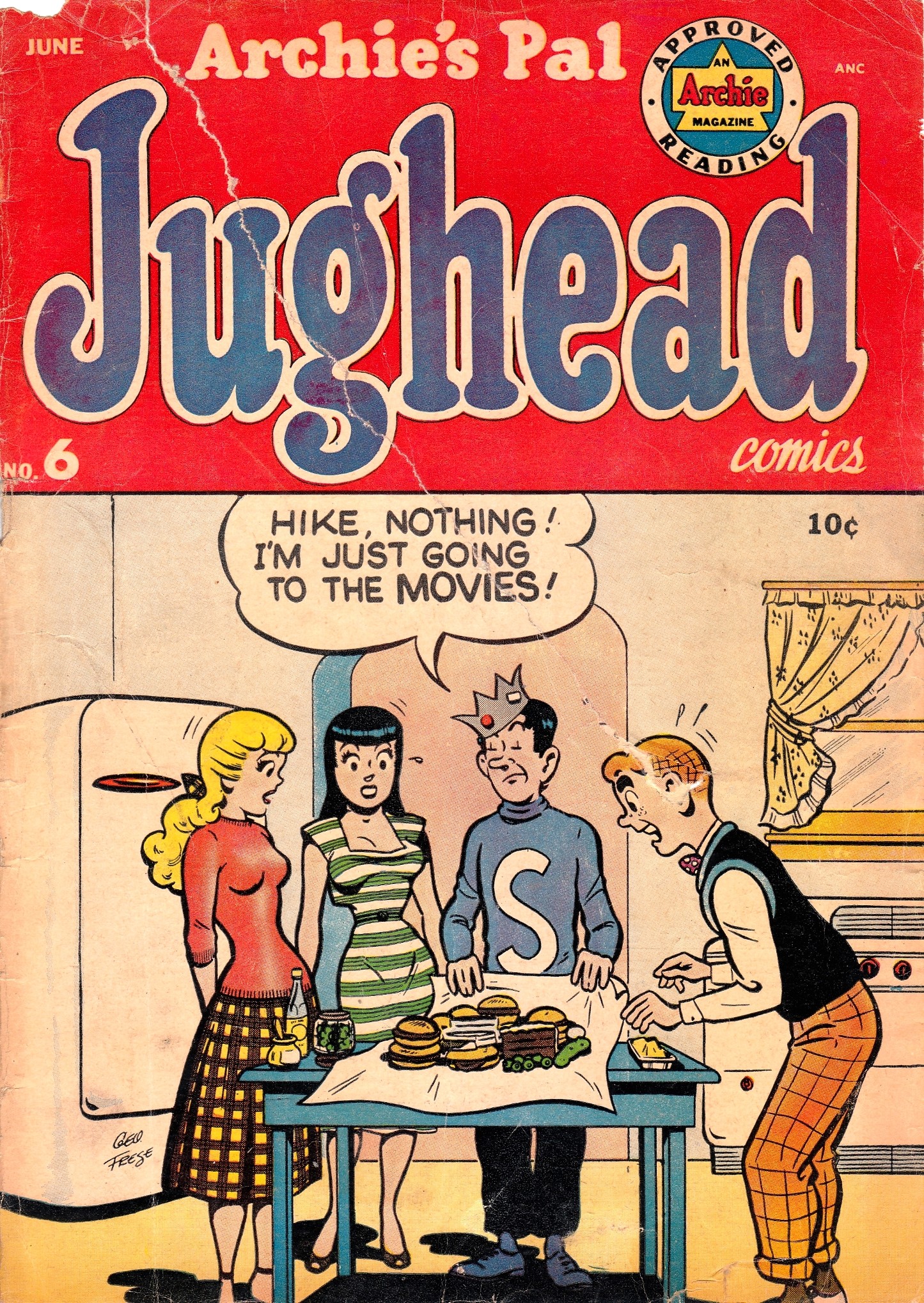 Read online Archie's Pal Jughead comic -  Issue #6 - 1