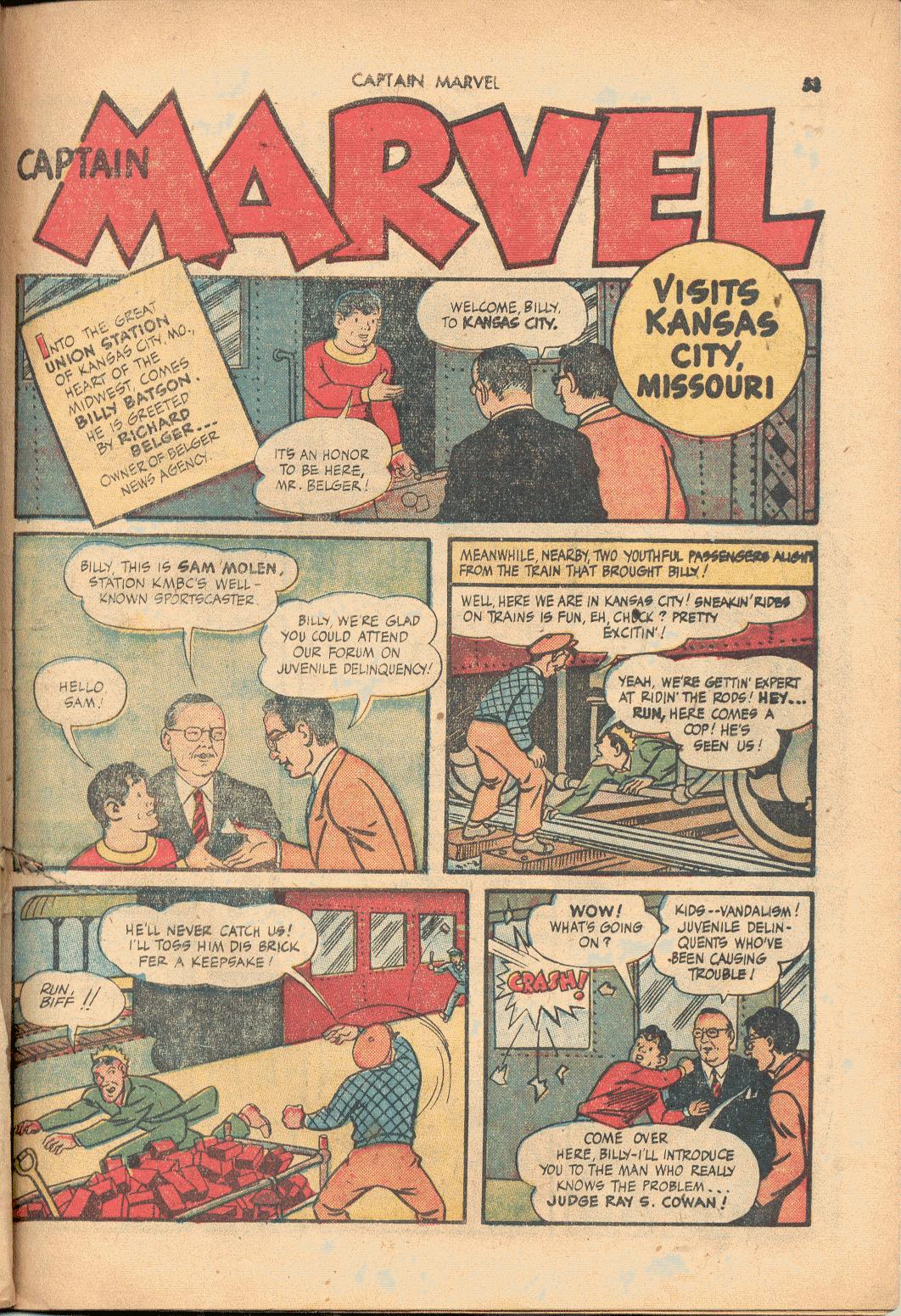 Read online Captain Marvel Adventures comic -  Issue #54 - 53