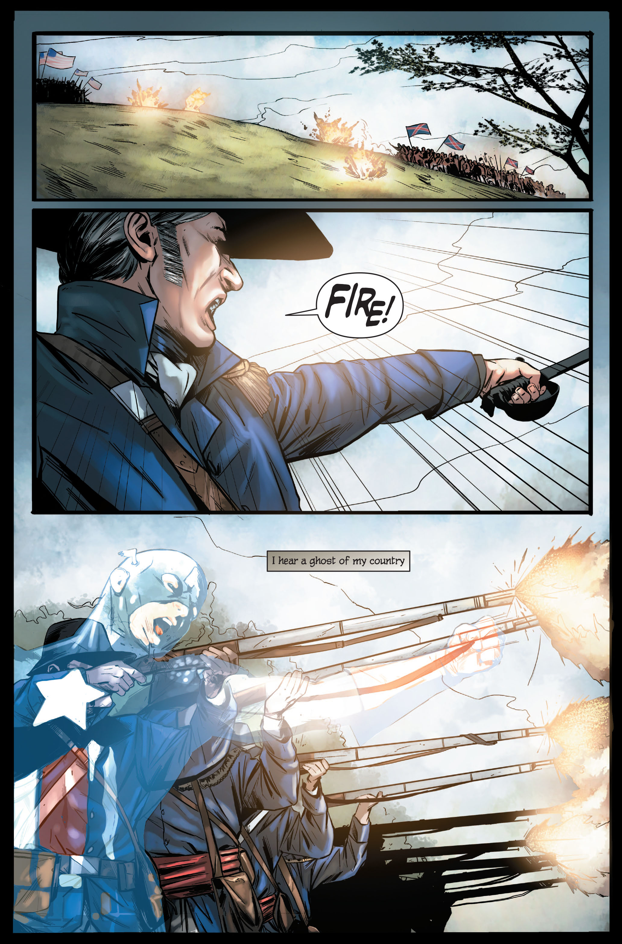 Captain America Theater of War: Ghosts of My Country Full Page 16