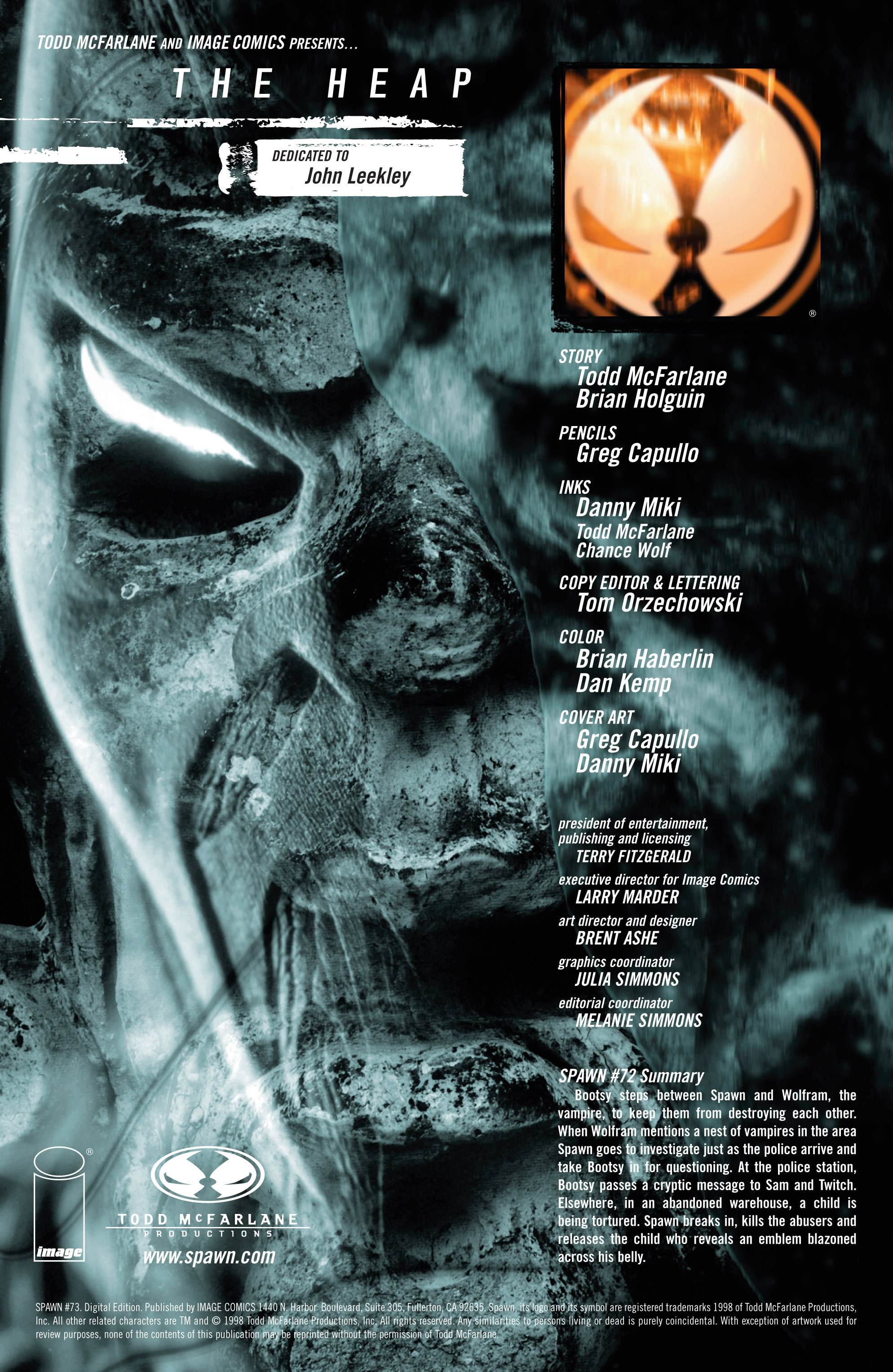 Read online Spawn comic -  Issue #73 - 2