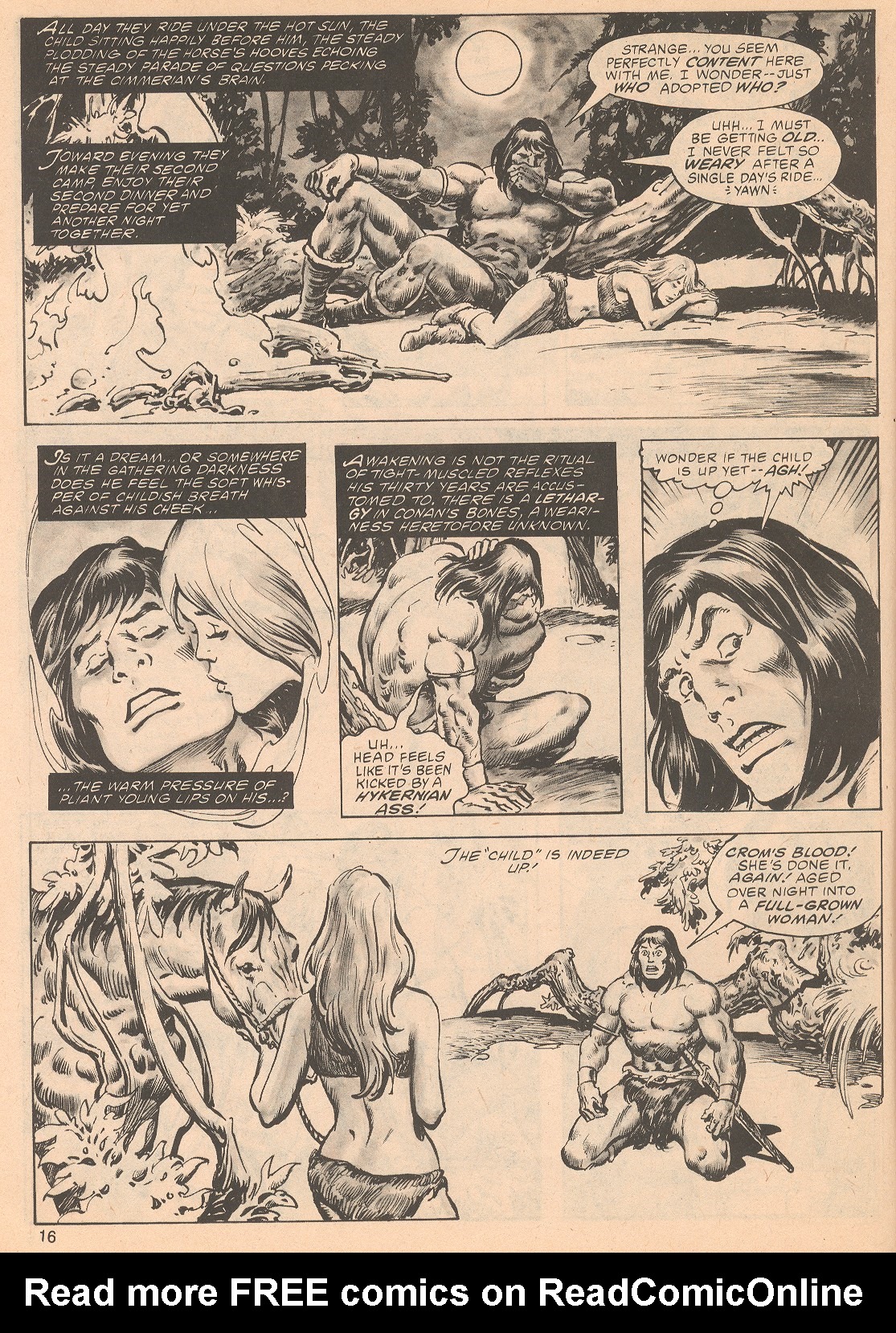 Read online The Savage Sword Of Conan comic -  Issue #64 - 16