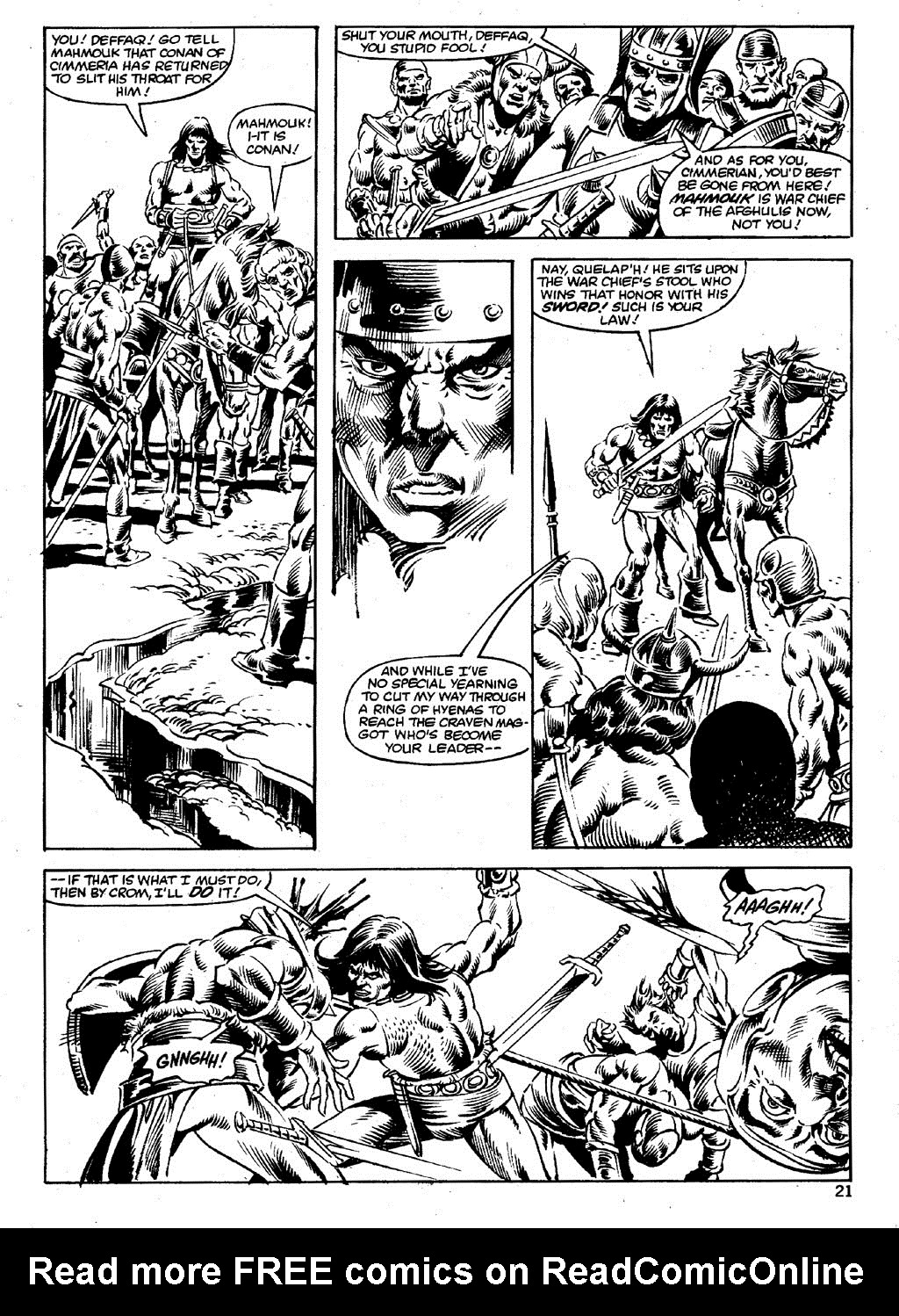 Read online The Savage Sword Of Conan comic -  Issue #85 - 21