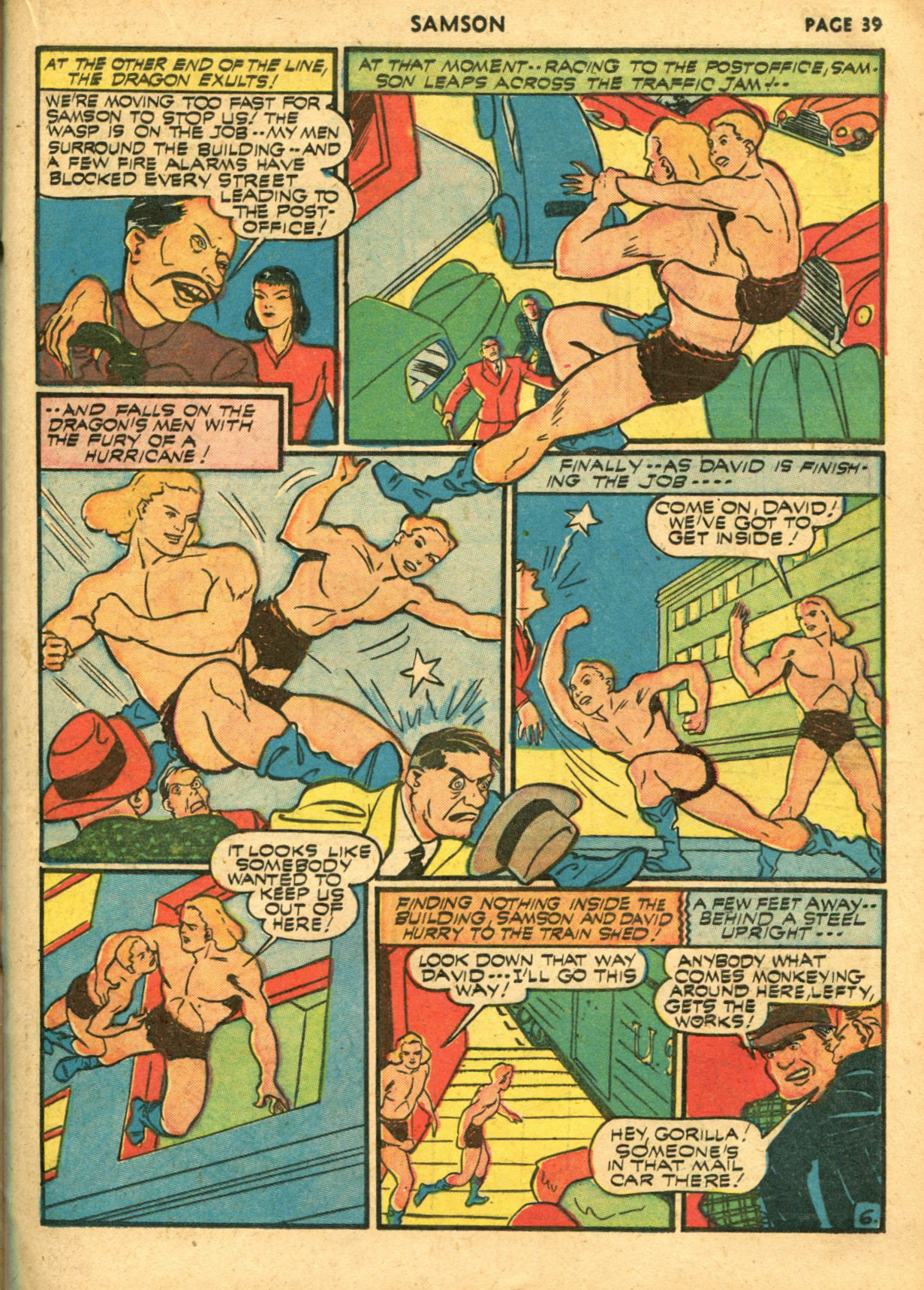 Read online Samson (1940) comic -  Issue #6 - 41
