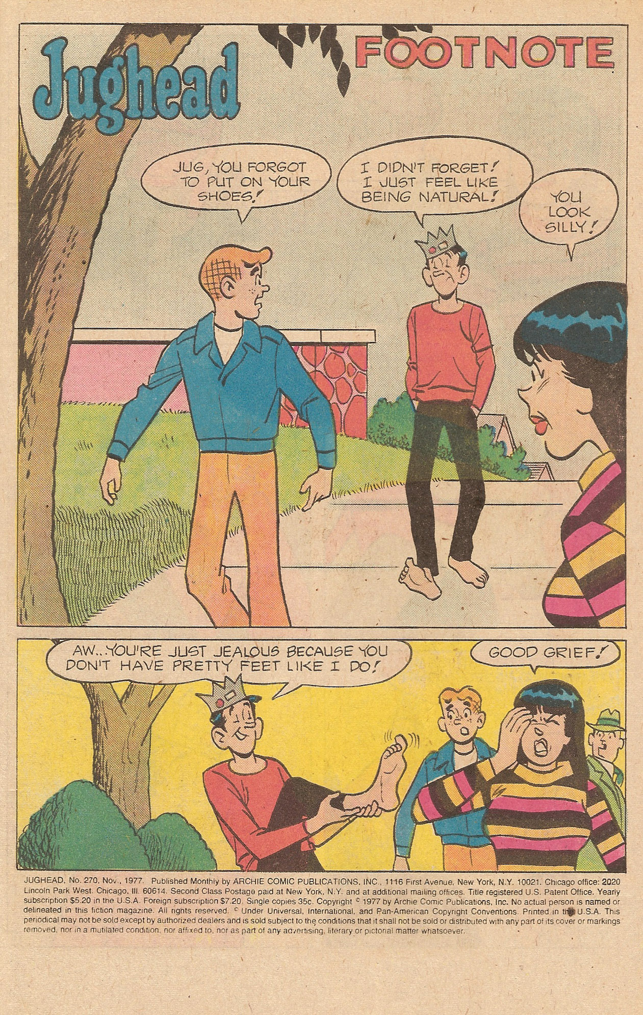 Read online Jughead (1965) comic -  Issue #270 - 3
