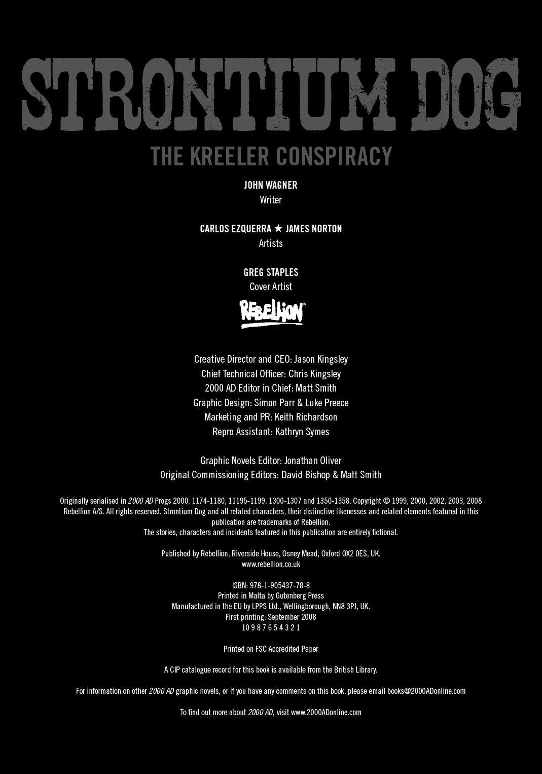 Read online Strontium Dog: The Kreeler Conspiracy comic -  Issue # TPB (Part 1) - 4