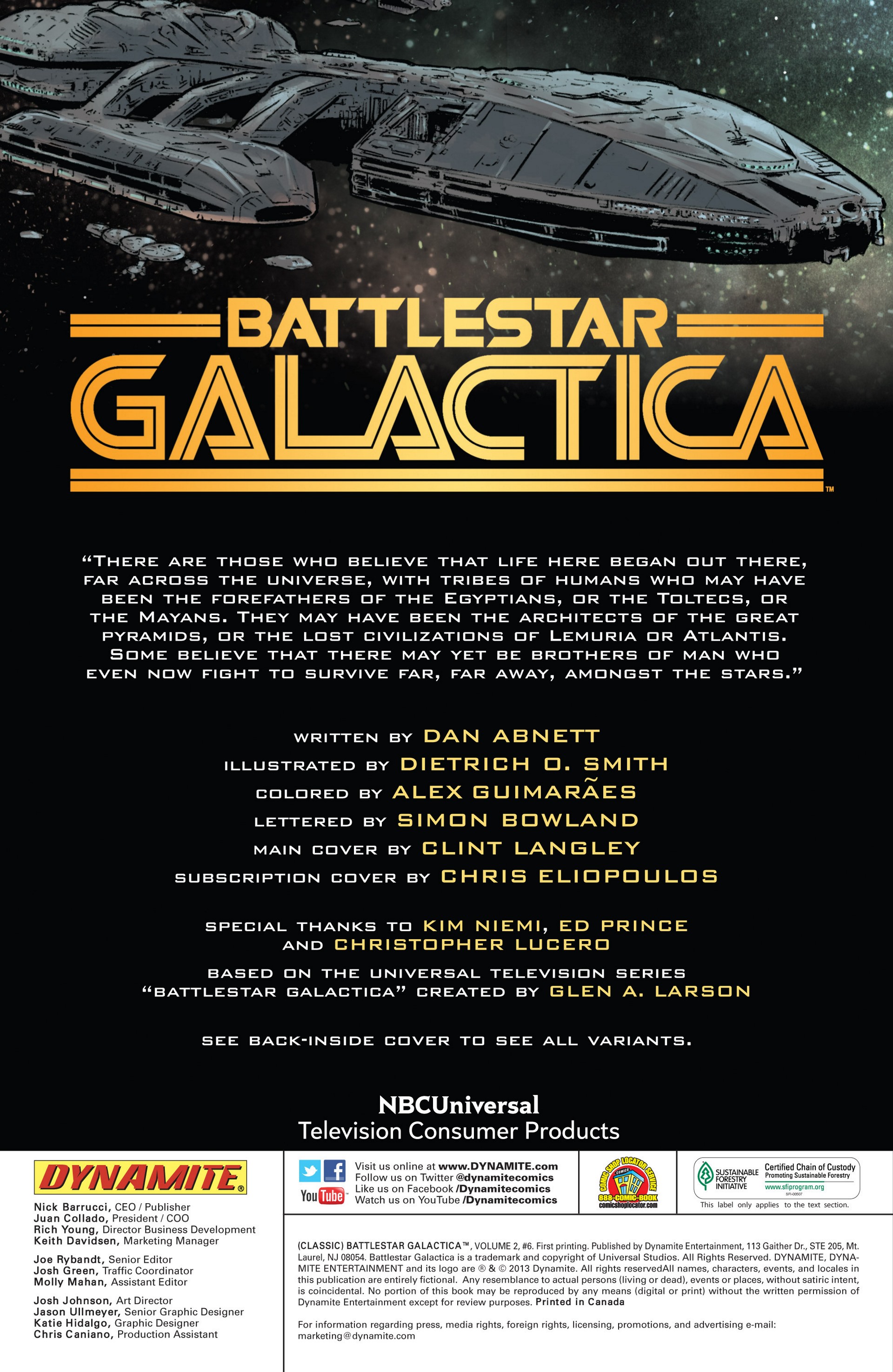 Classic Battlestar Galactica (2013) 6 Page 1