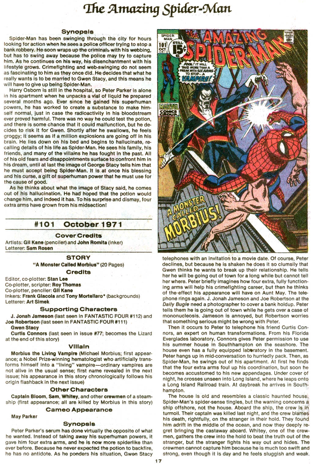 Read online The Official Marvel Index to The Amazing Spider-Man comic -  Issue #4 - 19