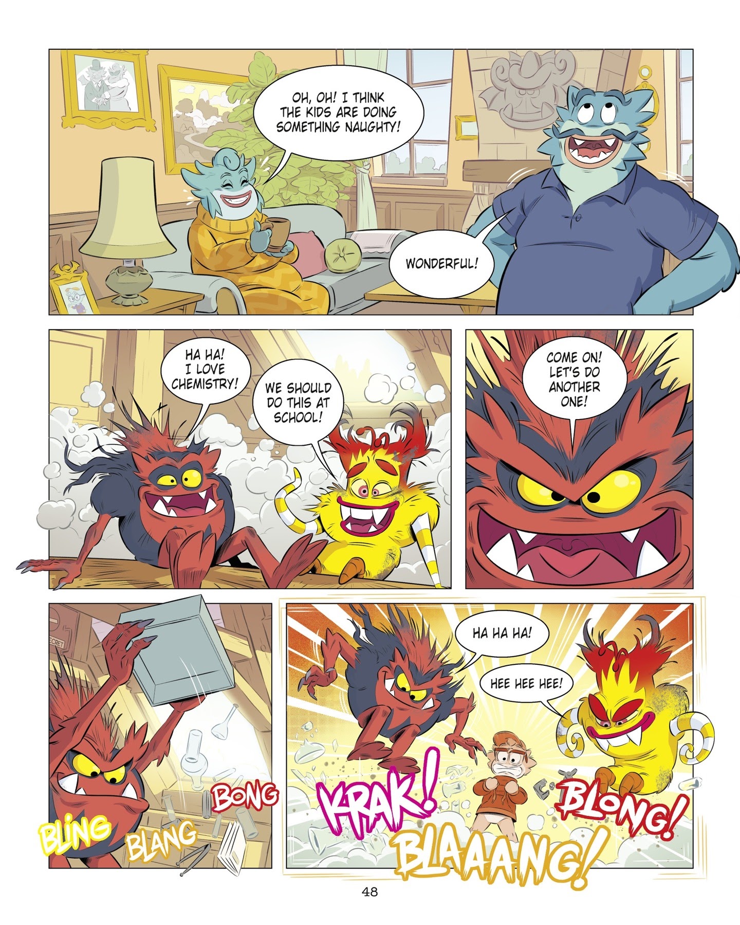 Read online The School for Little Monsters: It's Tough Being Flop comic -  Issue # TPB - 48