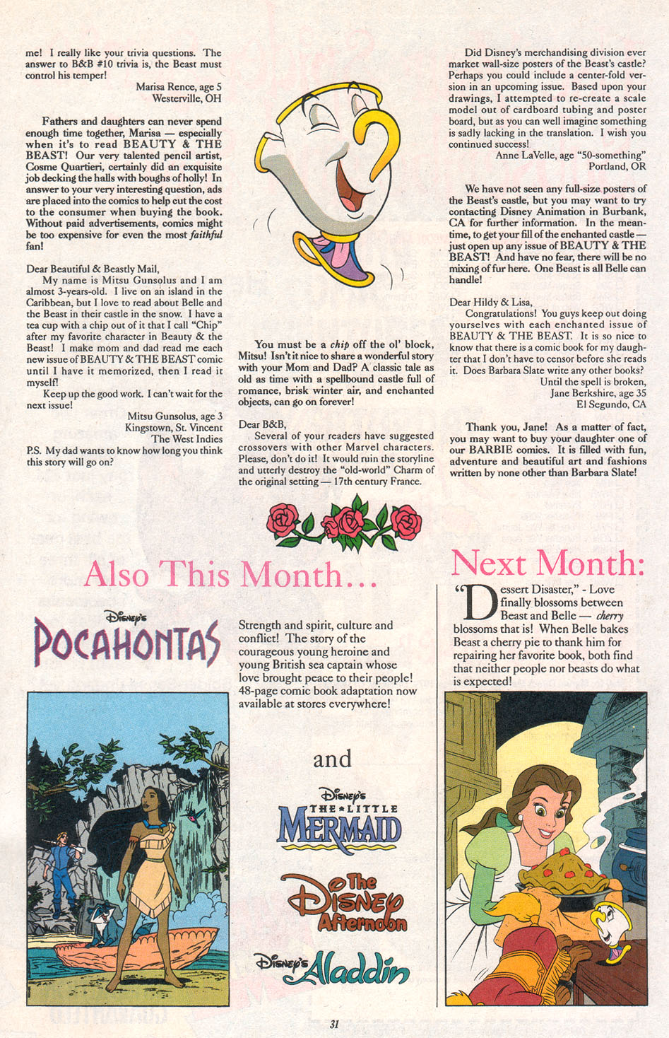 Read online Disney's Beauty and the Beast comic -  Issue #12 - 31