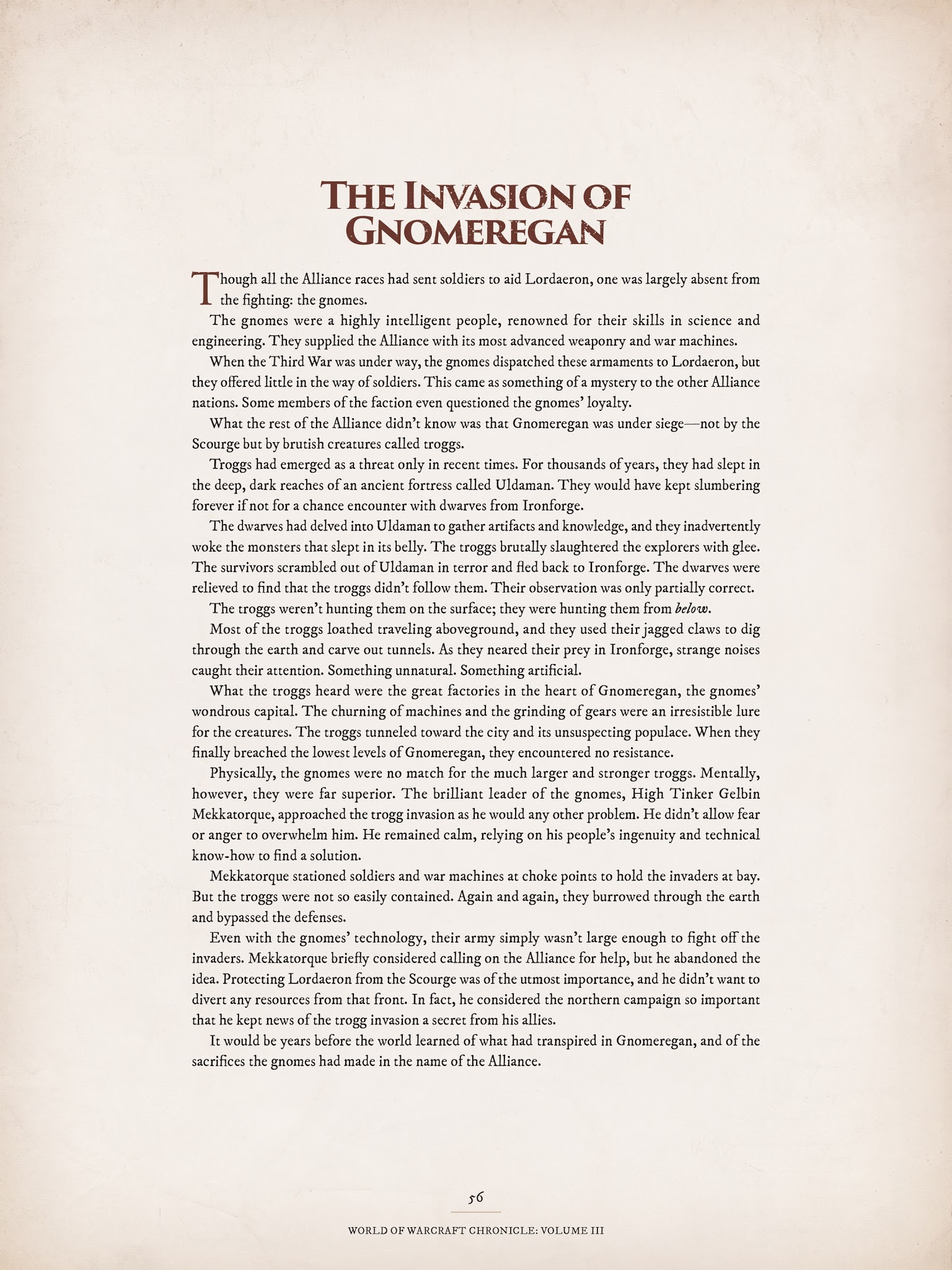 Read online World of Warcraft Chronicle Vol. 3 comic -  Issue # Full - 54