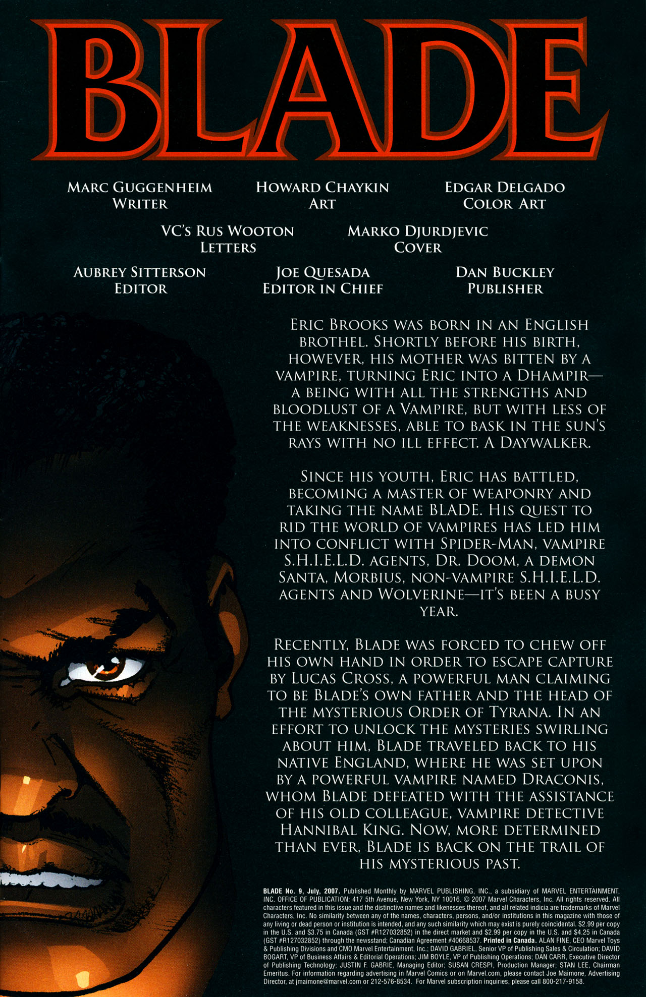 Read online Blade (2006) comic -  Issue #9 - 2