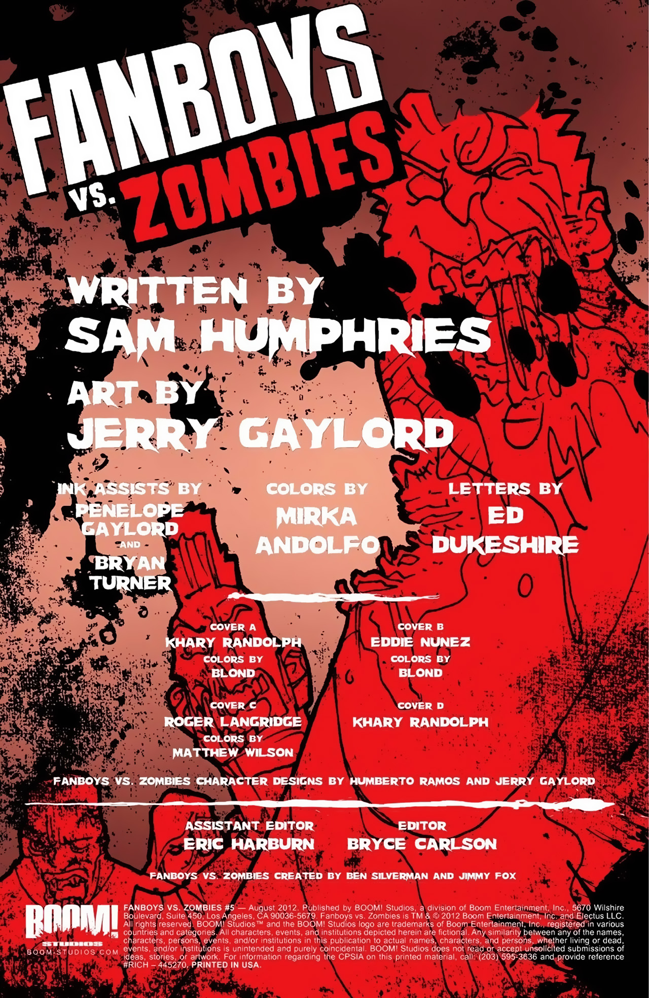 Read online Fanboys vs. Zombies comic -  Issue #5 - 5