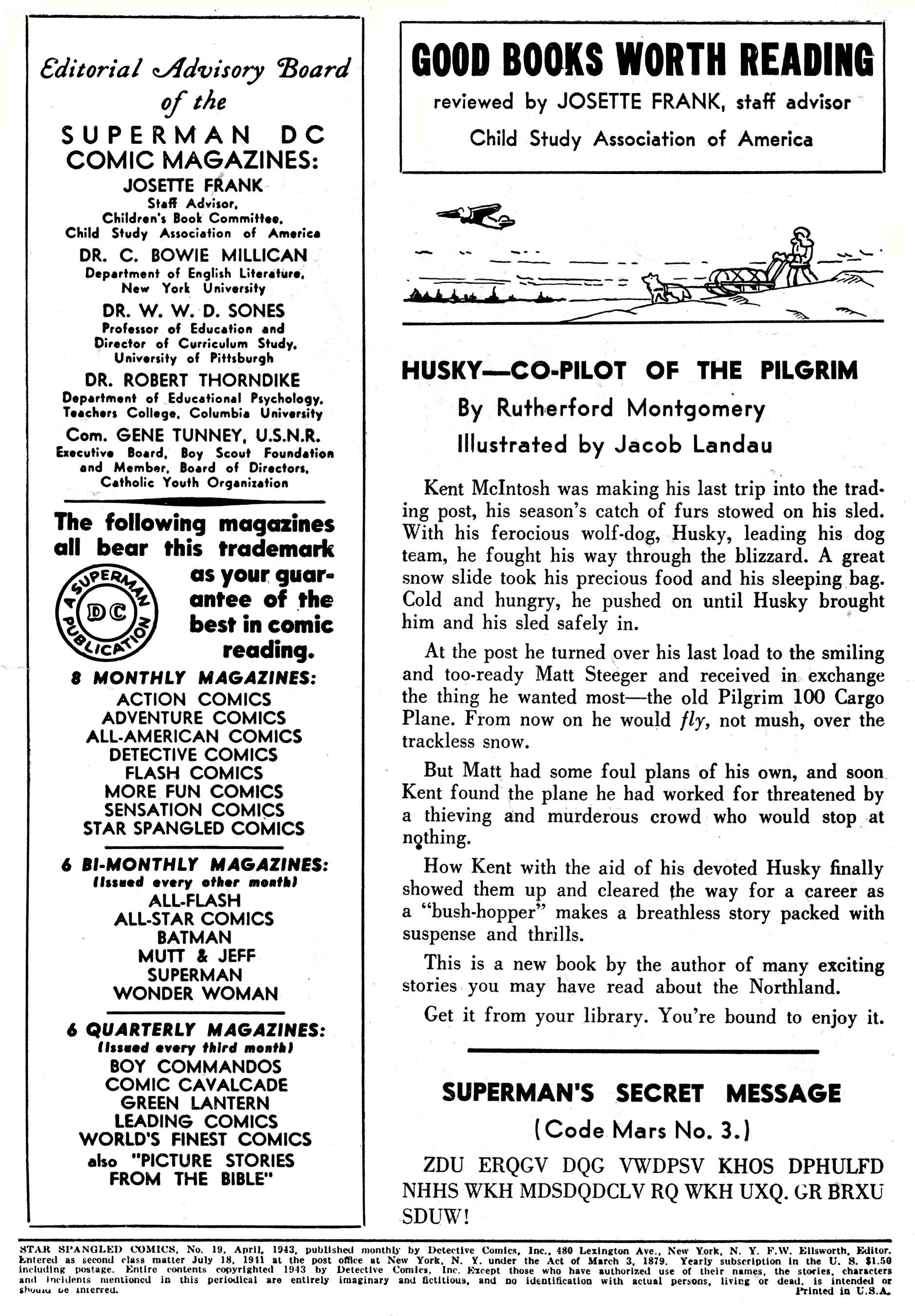 Read online Star Spangled Comics comic -  Issue #19 - 2