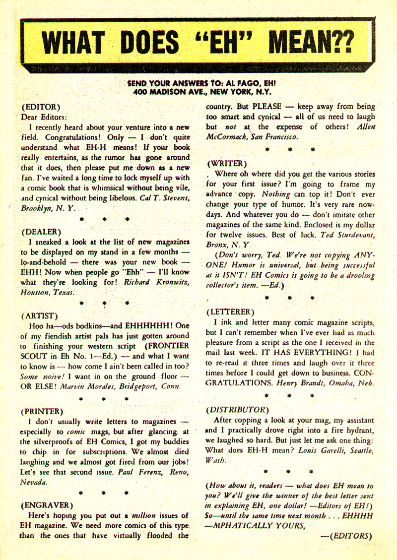 Read online Eh! comic -  Issue #1 - 27