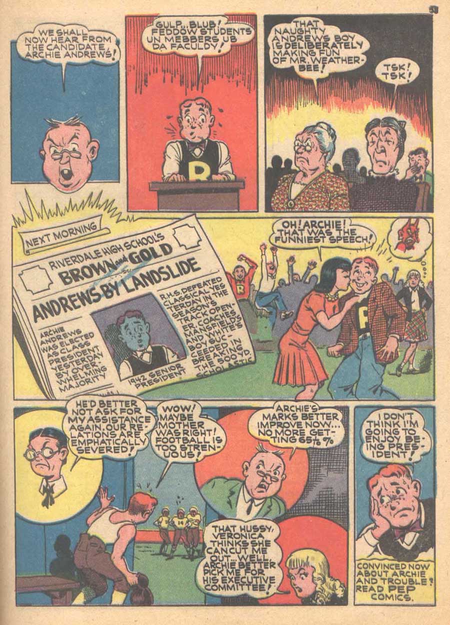 Read online Pep Comics comic -  Issue #27 - 47