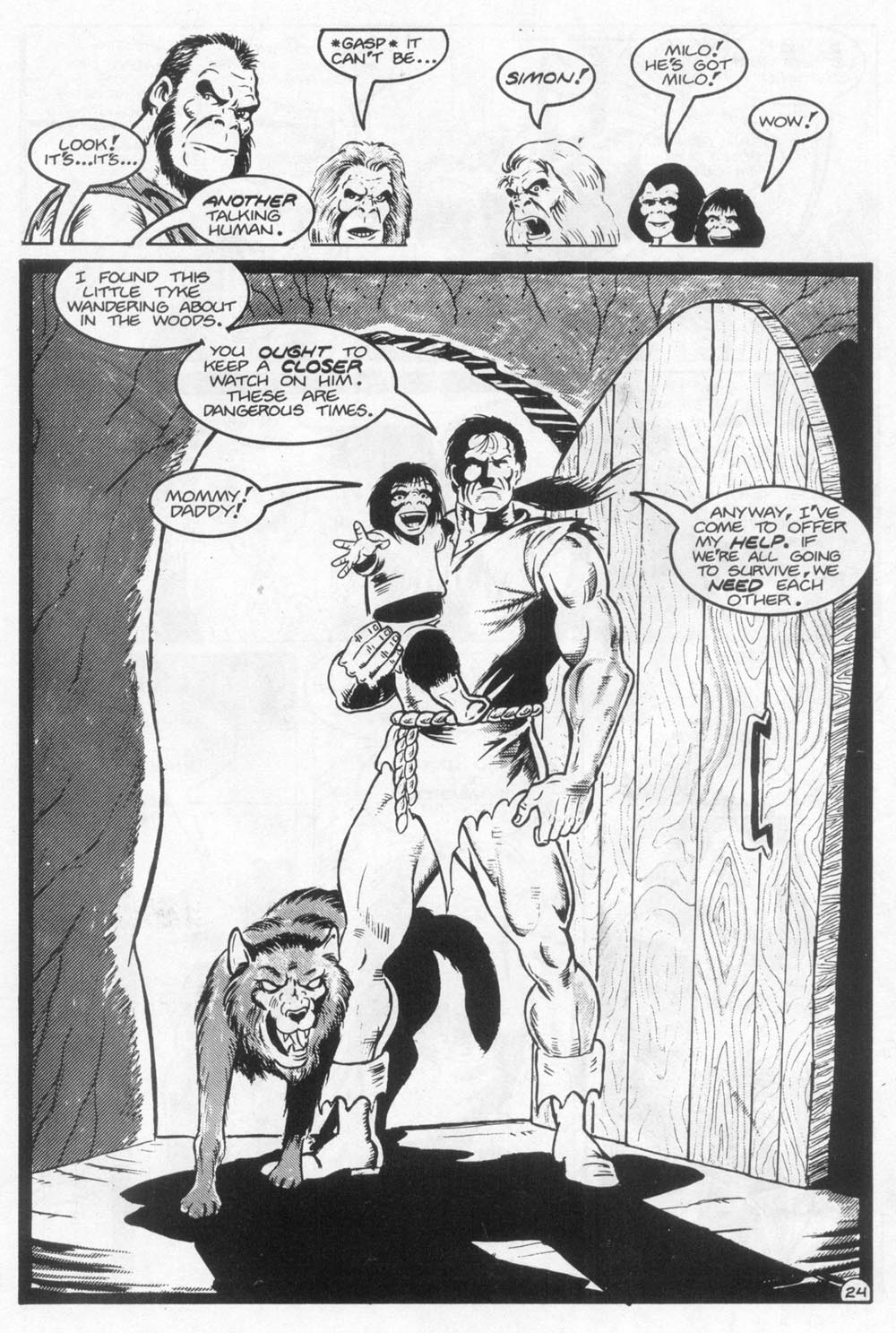 Read online Planet of the Apes (1990) comic -  Issue #22 - 26