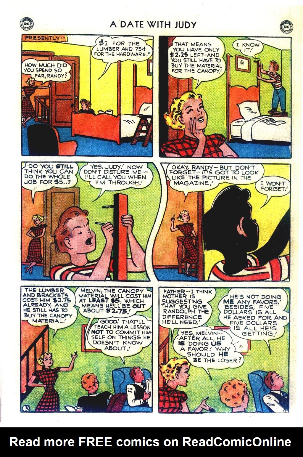 Read online A Date with Judy comic -  Issue #20 - 21