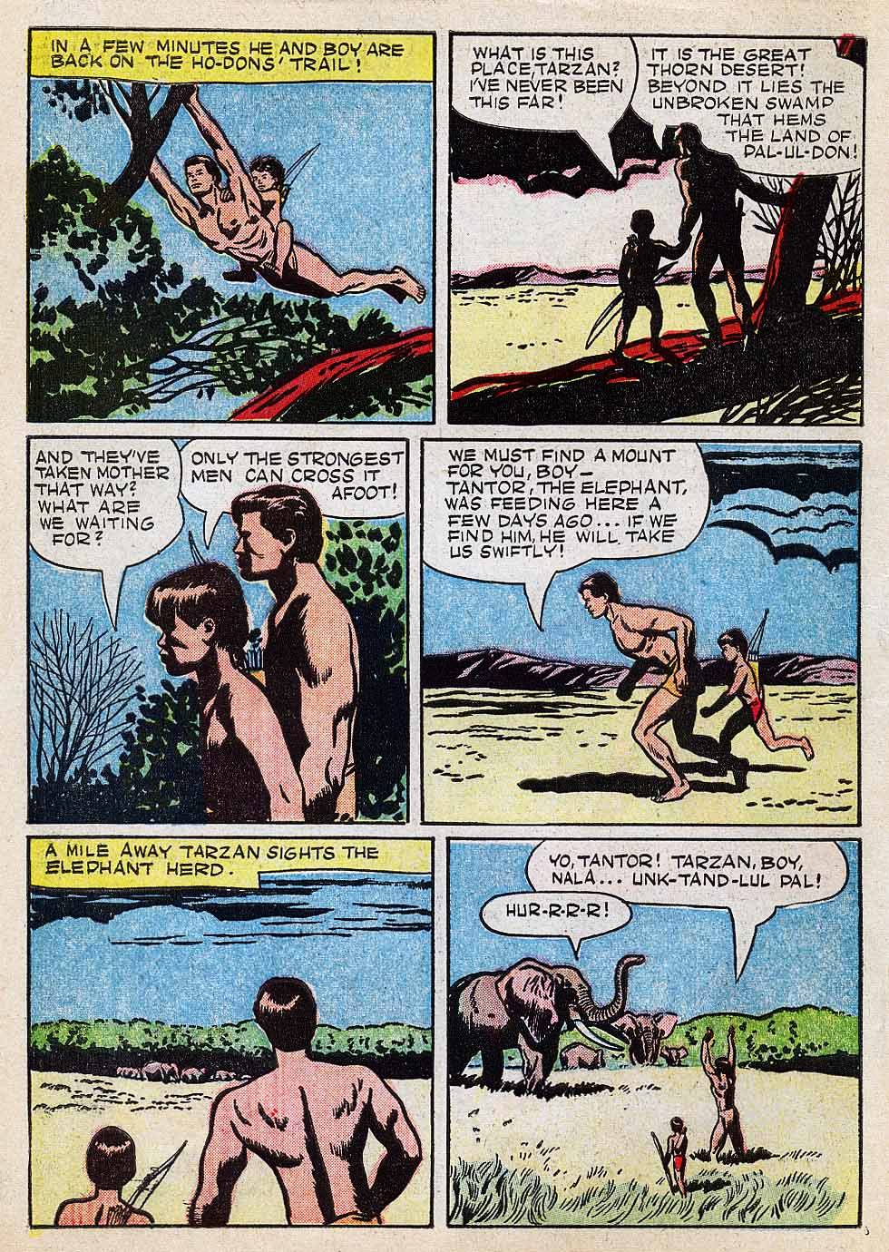 Read online Tarzan (1948) comic -  Issue #6 - 10