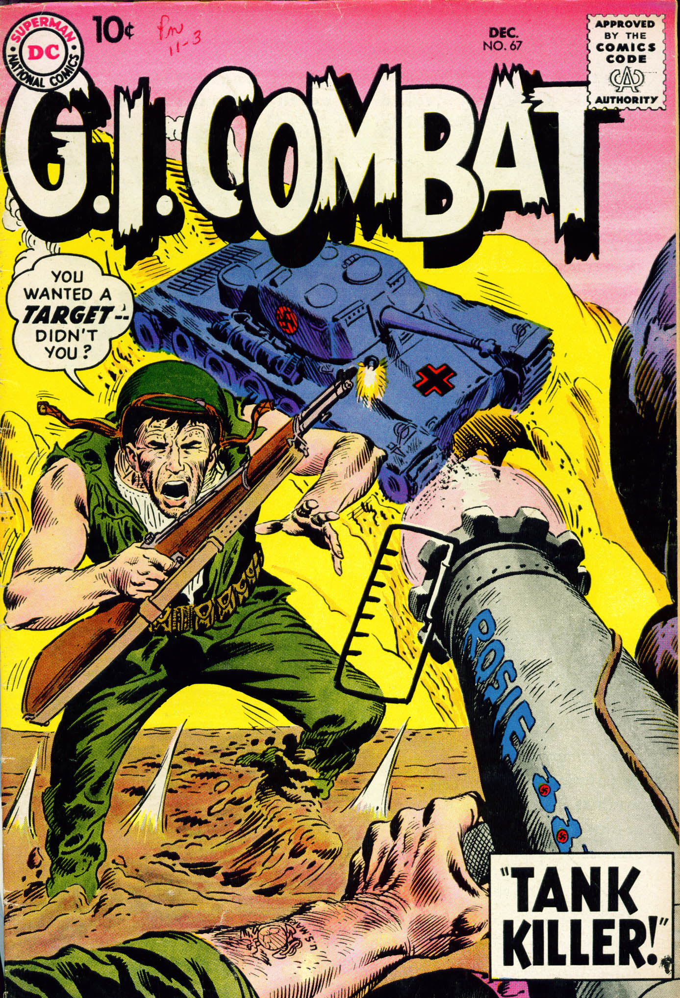 Read online G.I. Combat (1952) comic -  Issue #67 - 1