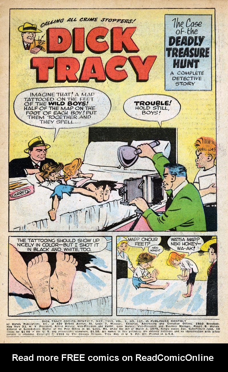 Read online Dick Tracy comic -  Issue #123 - 2