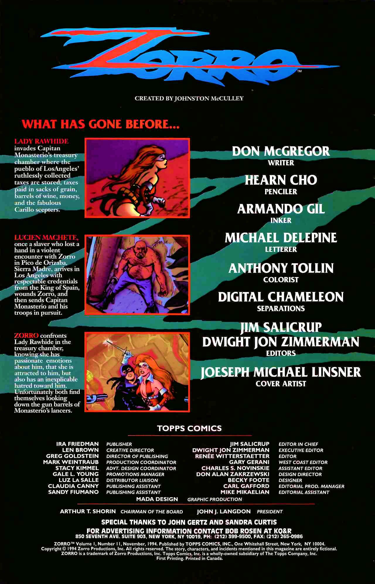 Read online Zorro (1993) comic -  Issue #11 - 2