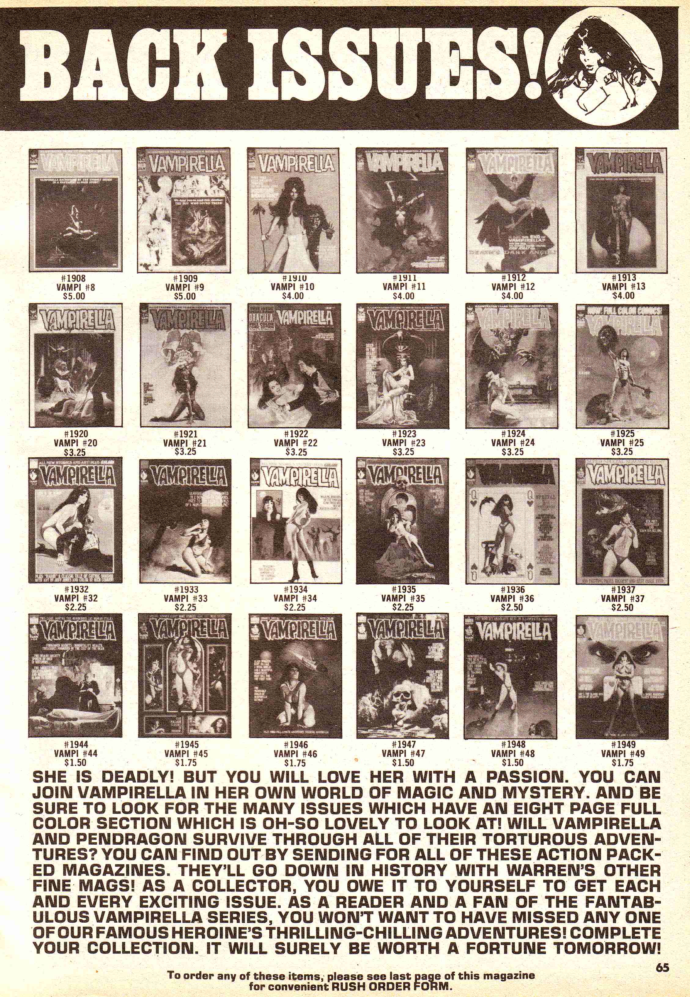 Read online Vampirella (1969) comic -  Issue #51 - 65