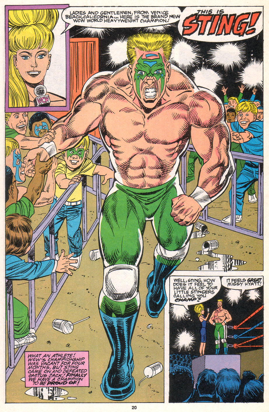Read online WCW World Championship Wrestling comic -  Issue #7 - 21