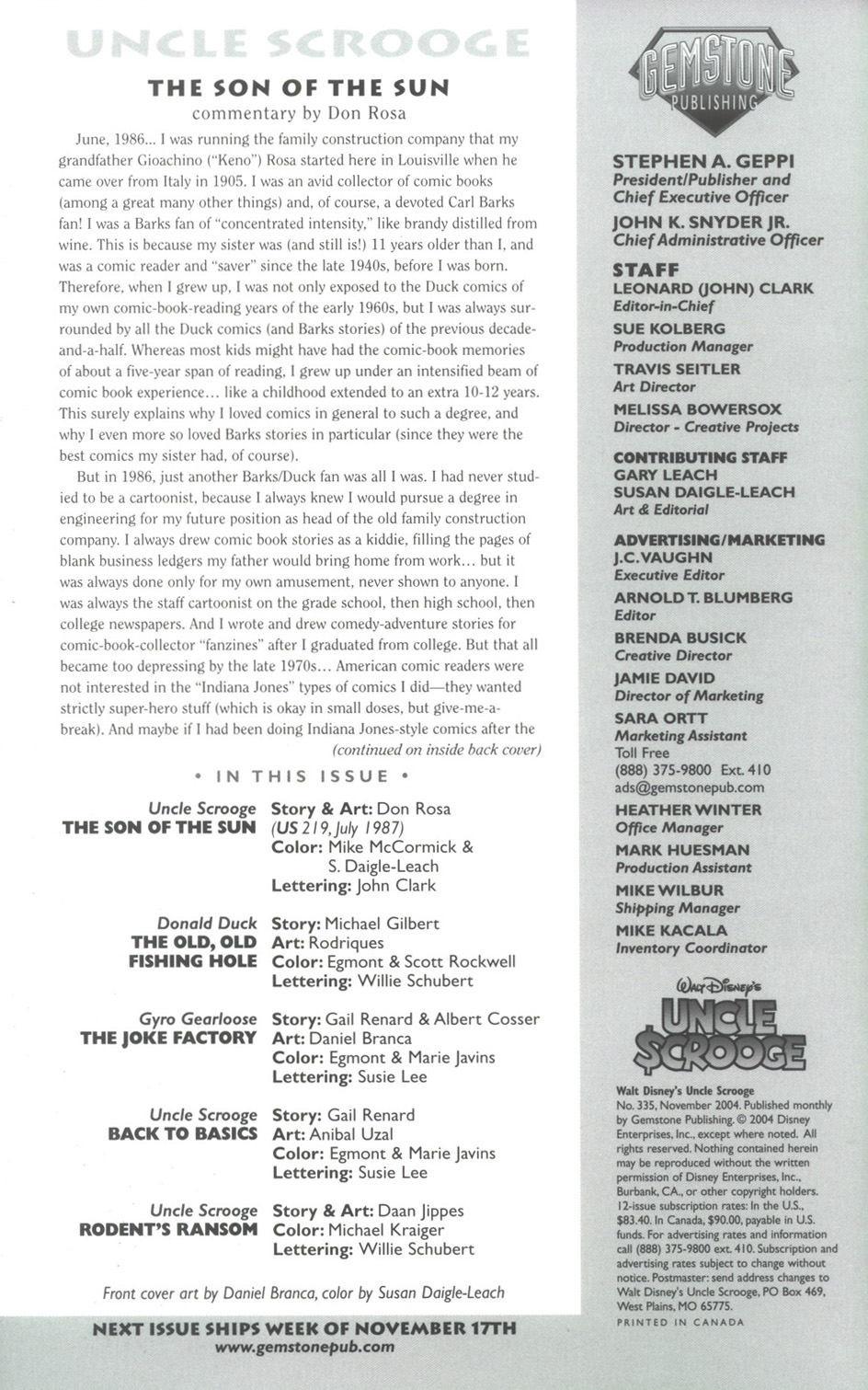 Read online Uncle Scrooge (1953) comic -  Issue #335 - 2